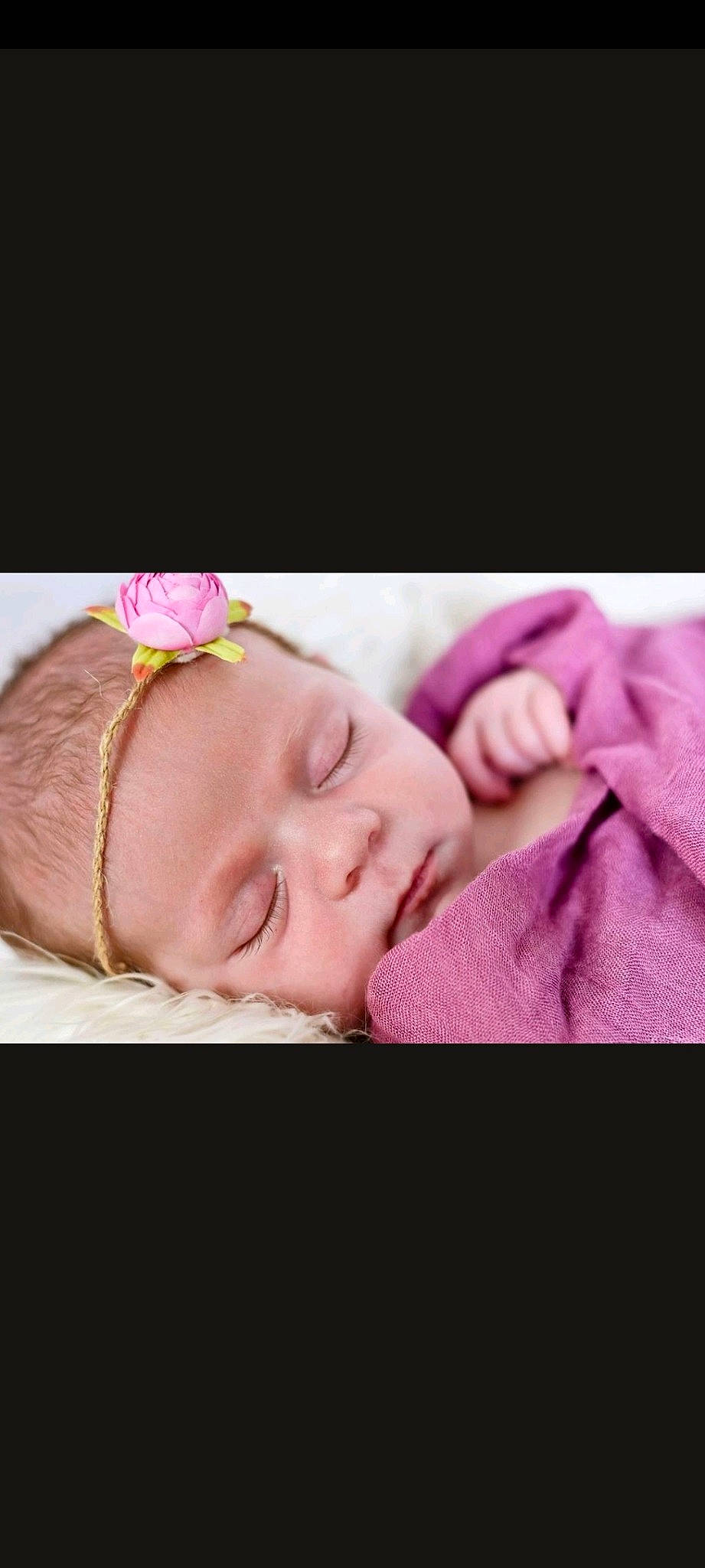 Sage is registered to the contest to win money with this photo: baby, baby_sleeping, baby_toddler_clothing, cheek, chin, comfort, eyelash, fashion_accessory, headband, headpiece, jewellery, linens, lip, magenta, nose, person, petal, pink, skin, sleeve