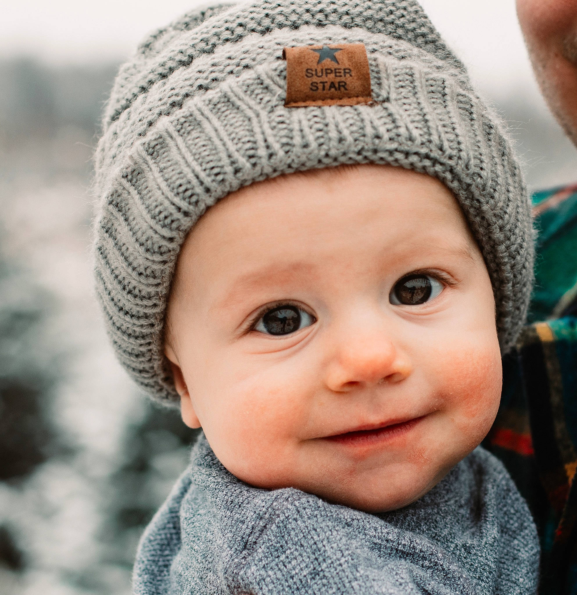 Bobby joined the competition — help win amazing prizes! baby, cap, cheek, chin, eye, happy, hat, headgear, headwear, human, lip, nose, organ, outerwear, person, photograph, skin, sleeve, smile, textile