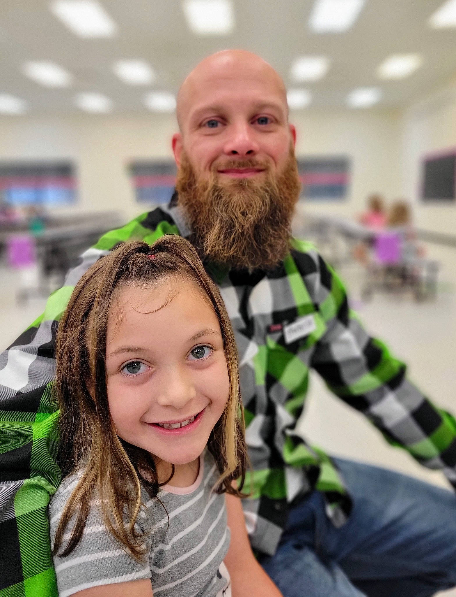 Piper joined the competition — help win amazing prizes! beard, chair, child, community, competition_event, event, face, facial_hair, fun, hairstyle, happy, joy, leisure, person, purple, recreation, skin, smile, t_shirt, team