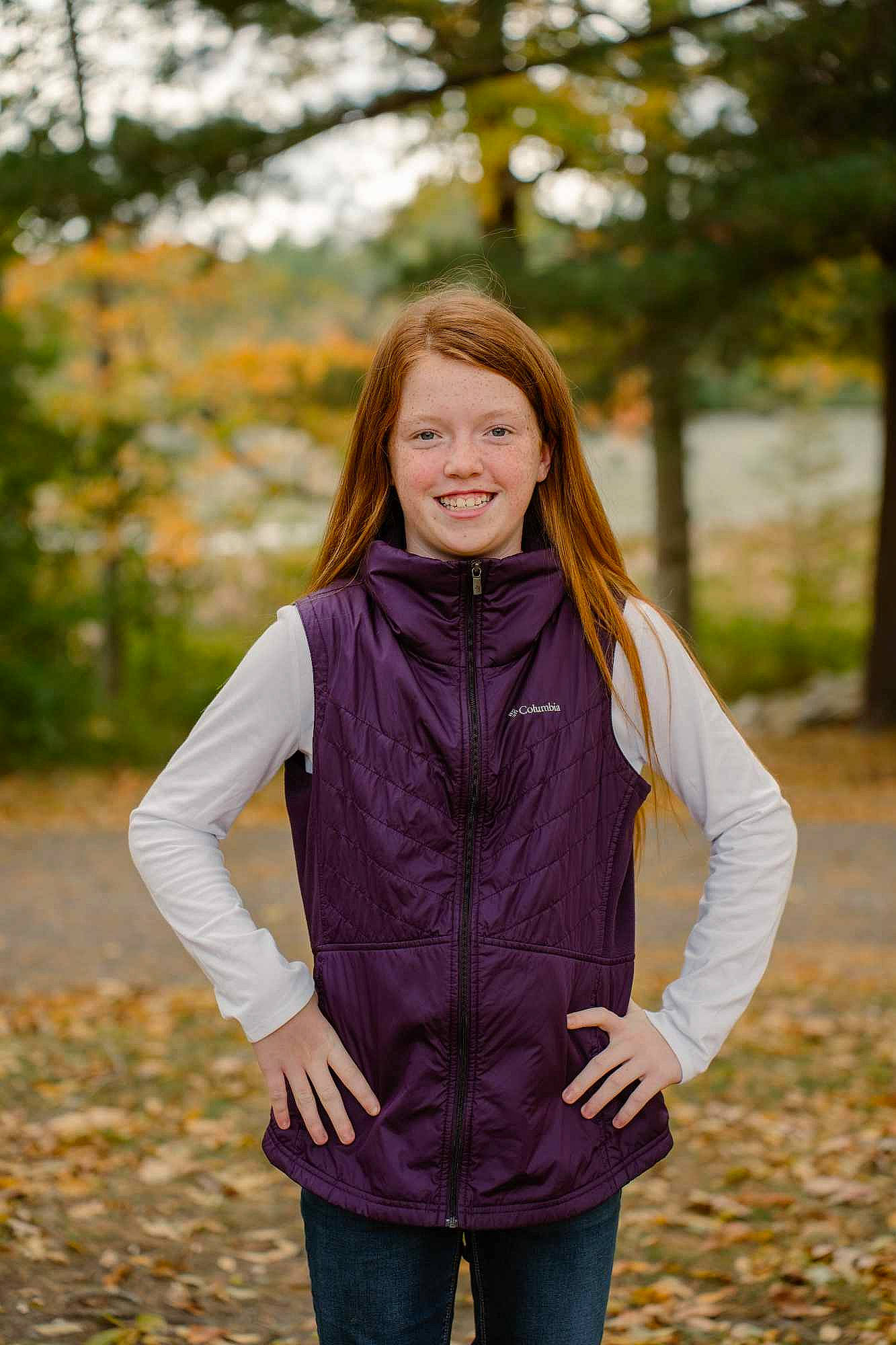 Nevaeh is registered to the contest to win money with this photo: blond, brown_hair, denim, electric_blue, face, flash_photography, forest, formal_wear, grass, happy, head, jacket, joy, leaf, long_hair, outerwear, people_in_nature, person, plant, smile