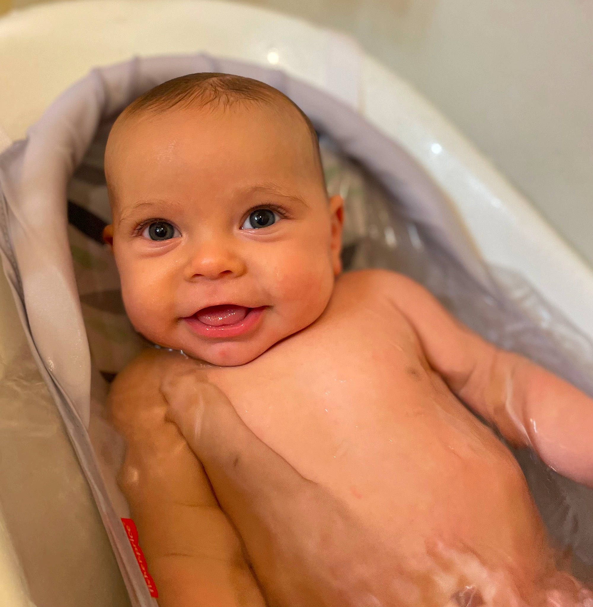 Brodie Monroe joined the competition — help win amazing prizes! baby_bathing, bathtub, cheek, chin, ear, eye, eyebrow, eyelash, facial_expression, forehead, hair, hairstyle, hand, head, lip, mouth, muscle, nose, person, skin