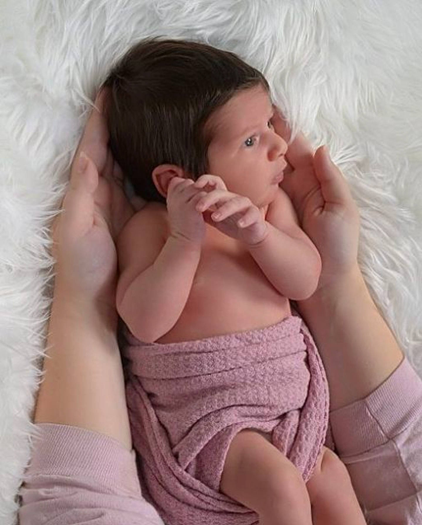 Celeste is registered to the contest to win money with this photo: arm, baby_sleeping, comfort, eye, eyelash, face, hair, hand, happy, head, human_body, joint, lip, mouth, muscle, neck, person, shoulder, skin, stomach