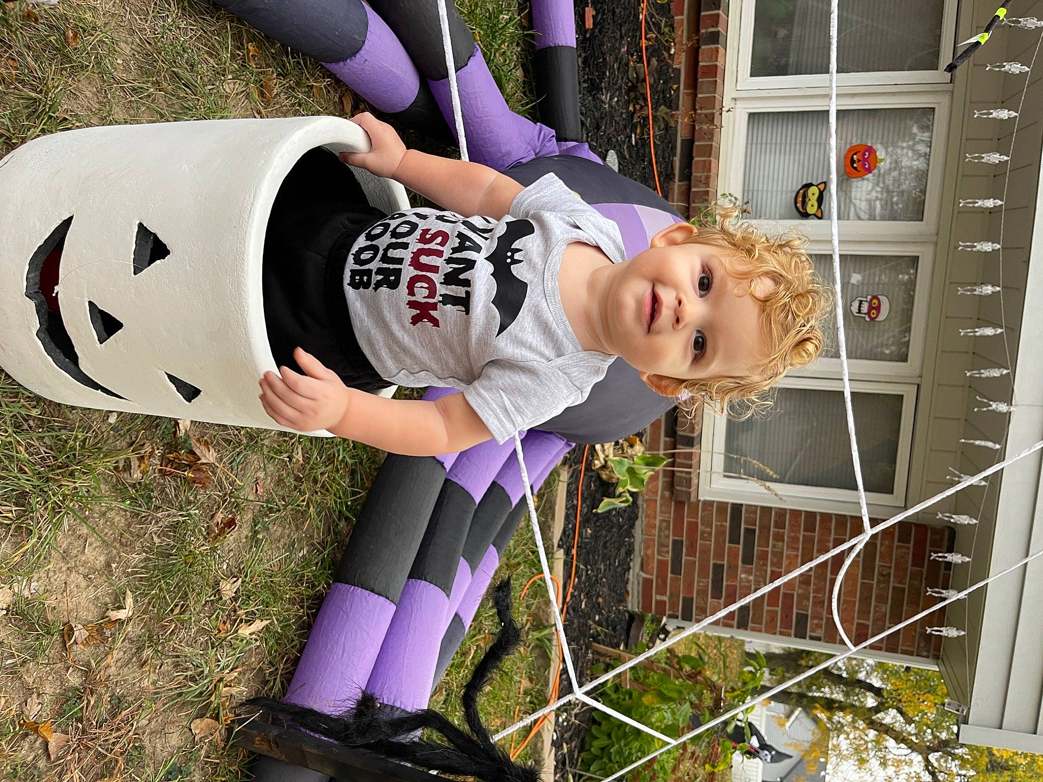 Tripp joined the competition — help win amazing prizes! art, boot, carmine, child, costume, fictional_character, fun, grass, hat, human_leg, joy, person, personal_protective_equipment, pink, plant, thigh, toddler, tree, yard