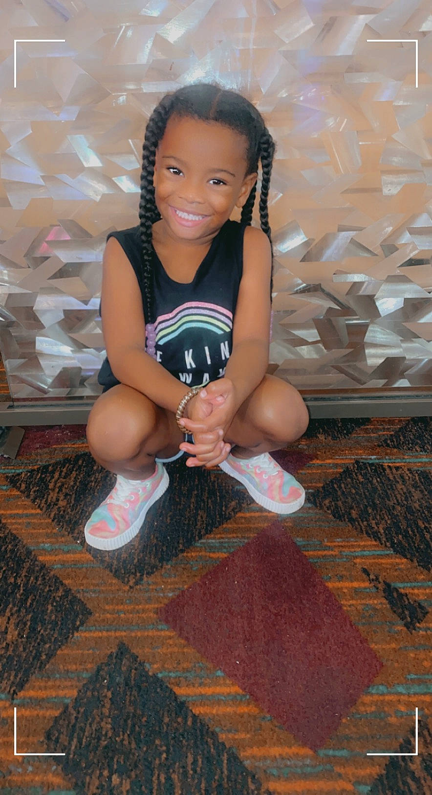 Armani joined the competition — help win amazing prizes! baby_toddler_clothing, dress, eye, face, flash_photography, floor, flooring, footwear, happy, joy, knee, leg, leisure, person, shoe, shorts, smile, sneakers, t_shirt, thigh