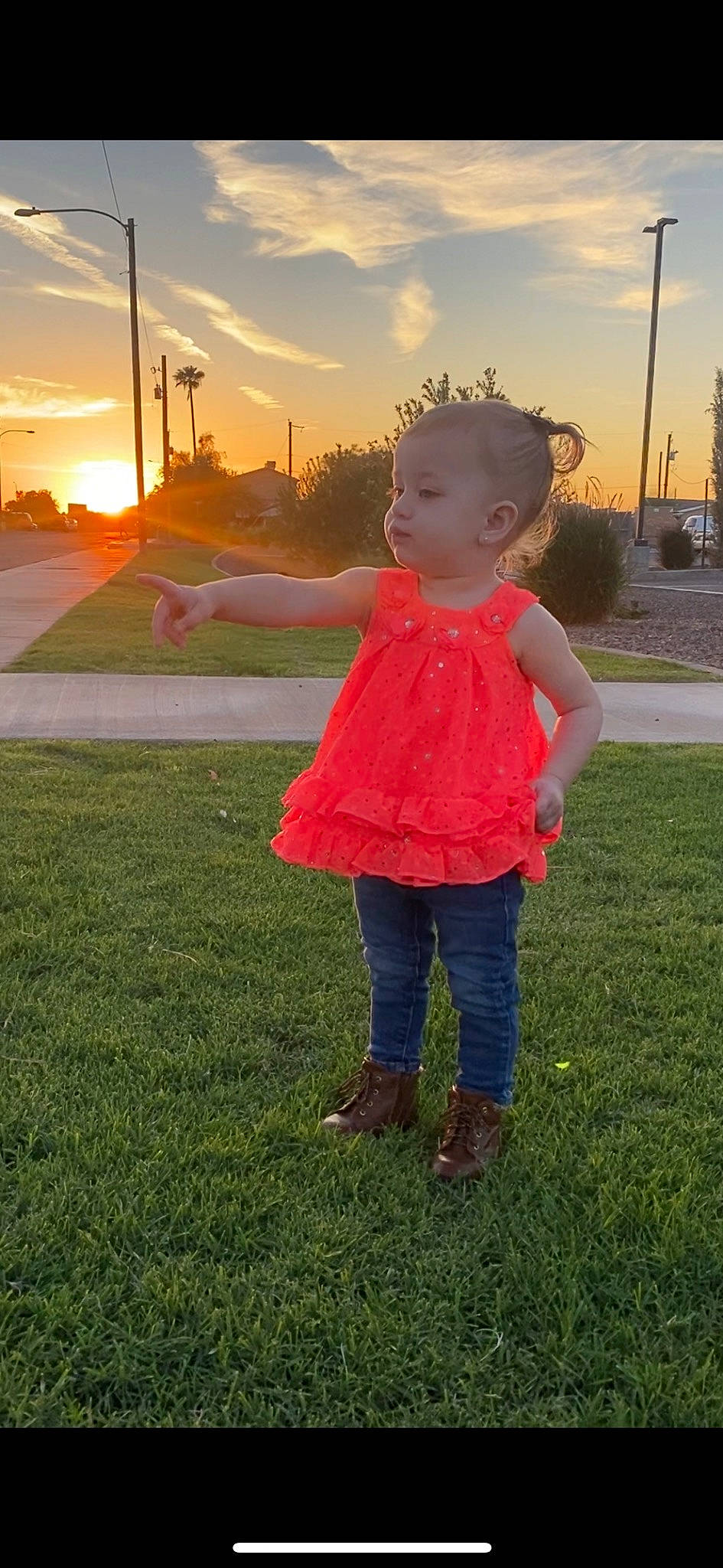 Everleigh joined the competition — help win amazing prizes! child, cloud, fun, gesture, grass, grass_family, grassland, happy, horizon, landscape, leisure, magenta, meadow, people_in_nature, person, plant, recreation, shadow, sky, sunlight