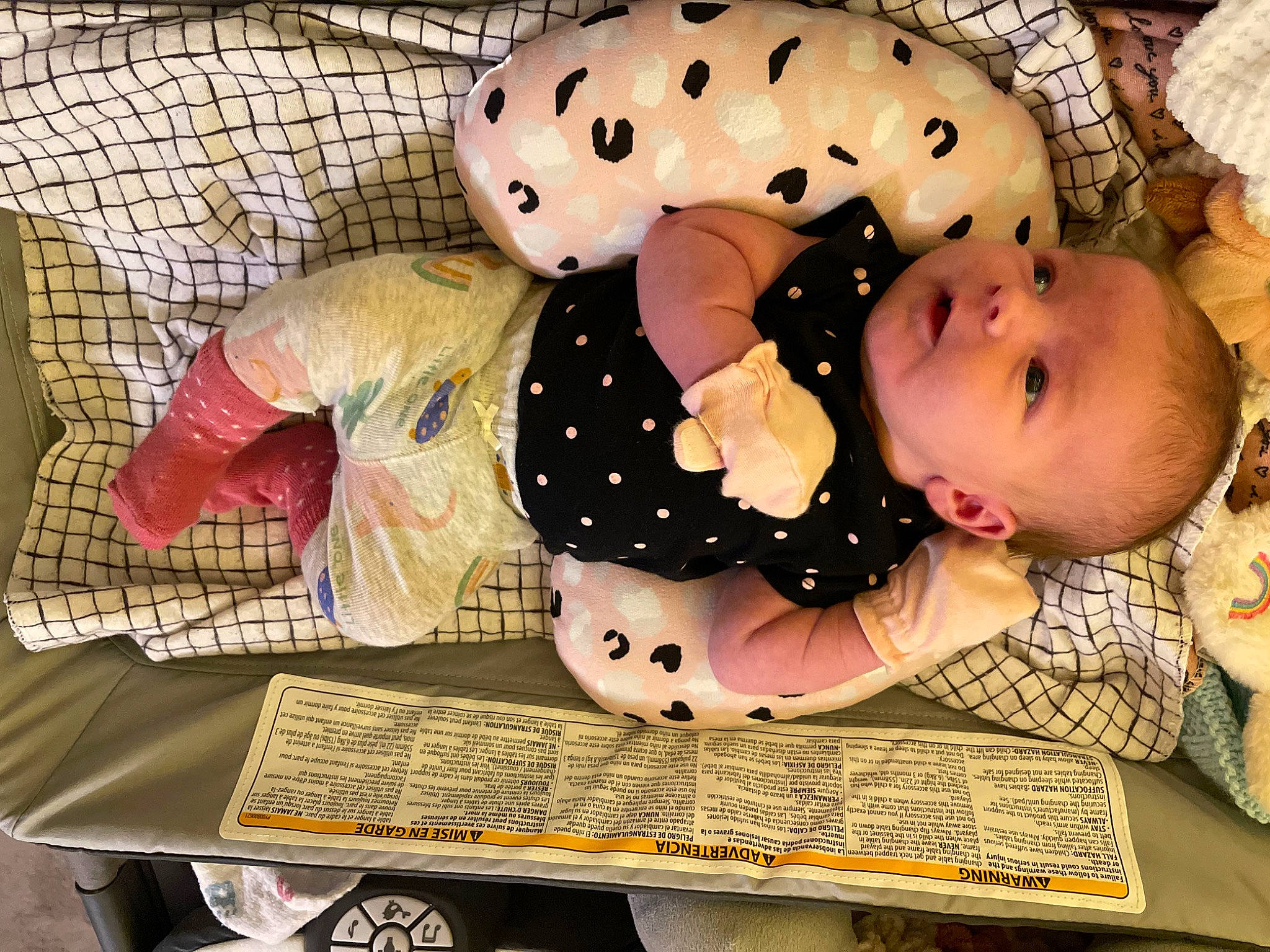 Brynleigh is registered to the contest to win money with this photo: baby, baby_products, baby_safety, baby_toddler_clothing, child, comfort, facial_expression, organ, pattern, person, photograph, pink, polka_dot, room, sitting, sleeve, snapshot, textile, tire, toddler
