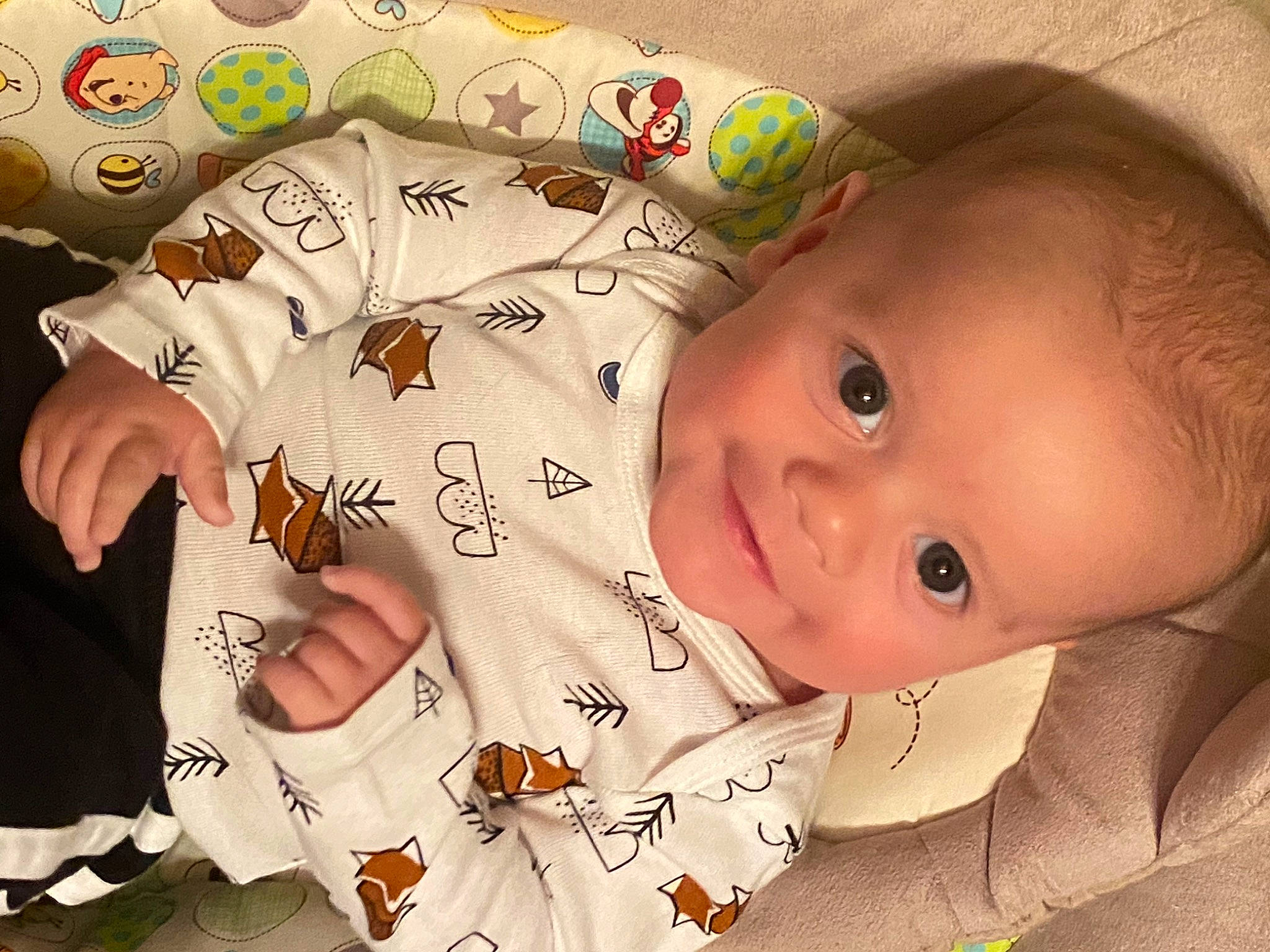 Dominick joined the competition — help win amazing prizes! baby, baby_toddler_clothing, cheek, child, eye, eyebrow, facial_expression, finger, gesture, happy, head, human, iris, nose, people, person, product, skin, sleeve, textile