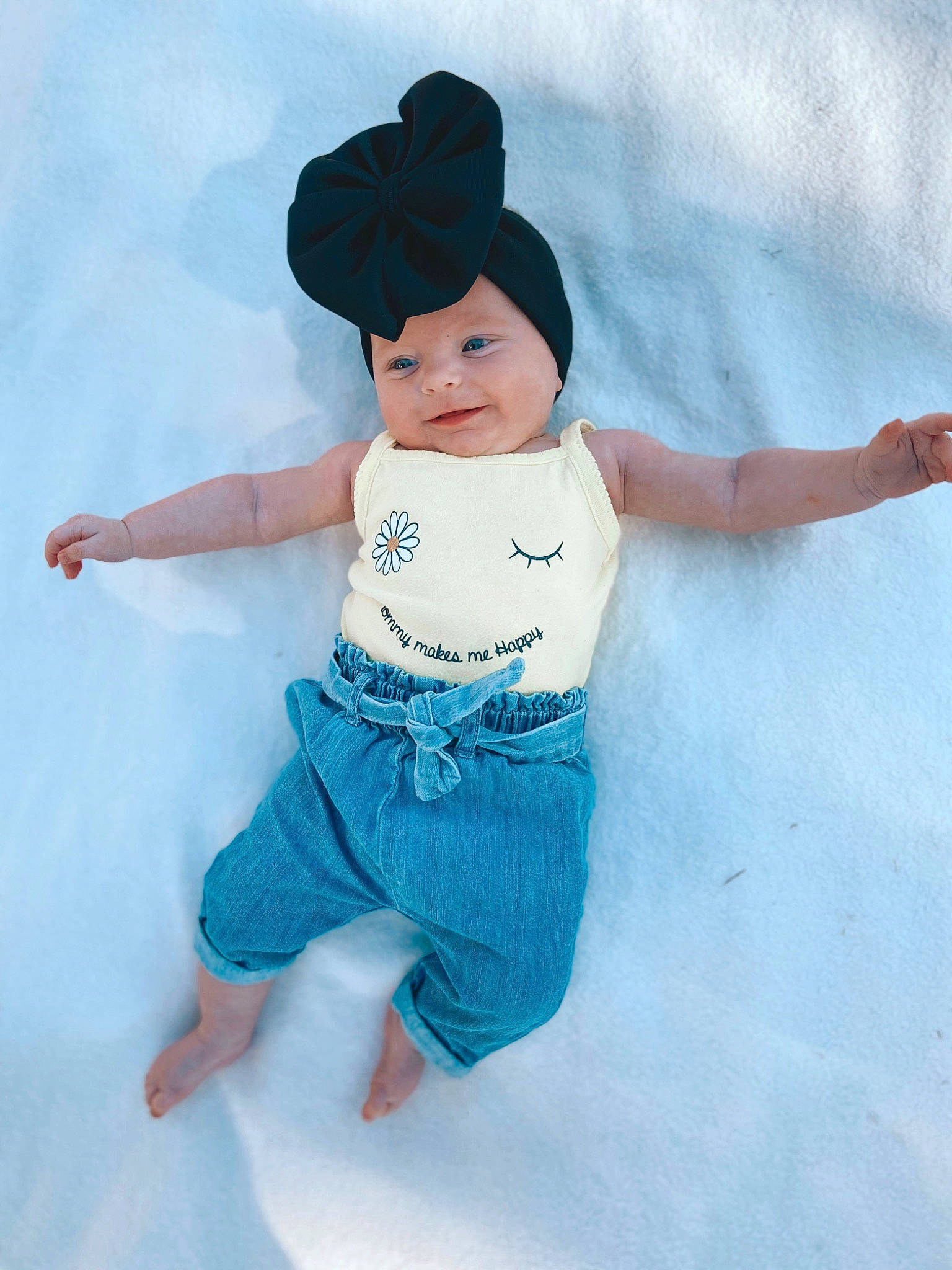 Kinzley joined the competition — help win amazing prizes! abdomen, azure, baby, baby_toddler_clothing, barefoot, cap, child, electric_blue, eye, flash_photography, fun, gesture, happy, headwear, leisure, person, recreation, sleeve, t_shirt, toddler