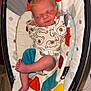 Christopher is registered to the contest to win money with this photo: newborn, baby, infant, sleeping, onesie, bear_pattern, baby_seat, colorful, padded, toes, hands, cute, cozy, indoor, floor, tile, comfort, child, resting, peaceful