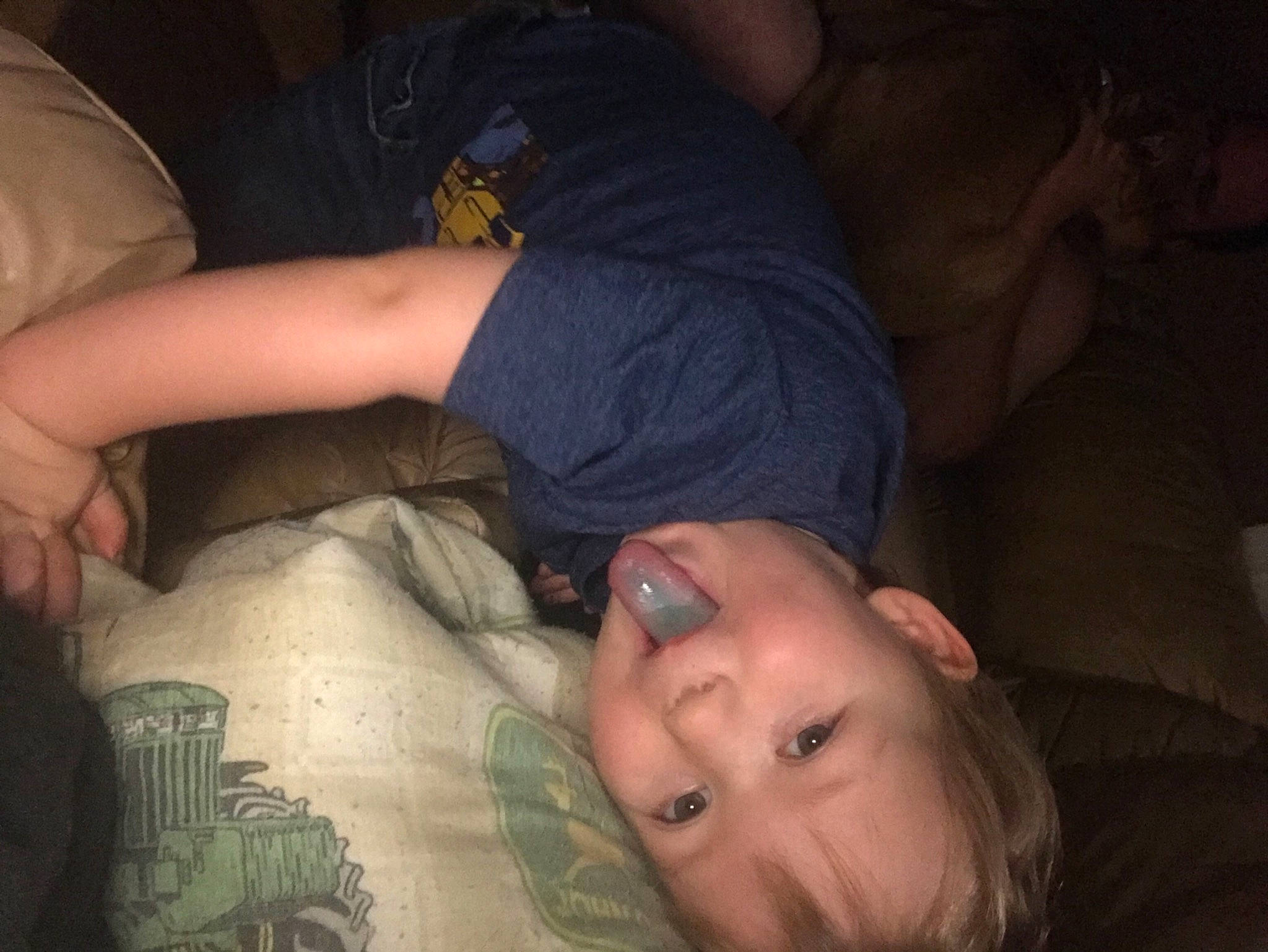 Greyson is registered to the contest to win money with this photo: baby, child, comfort, ear, elbow, finger, fun, gesture, happy, head, human_body, iris, leg, mouth, nail, nose, person, skin, smile, toddler