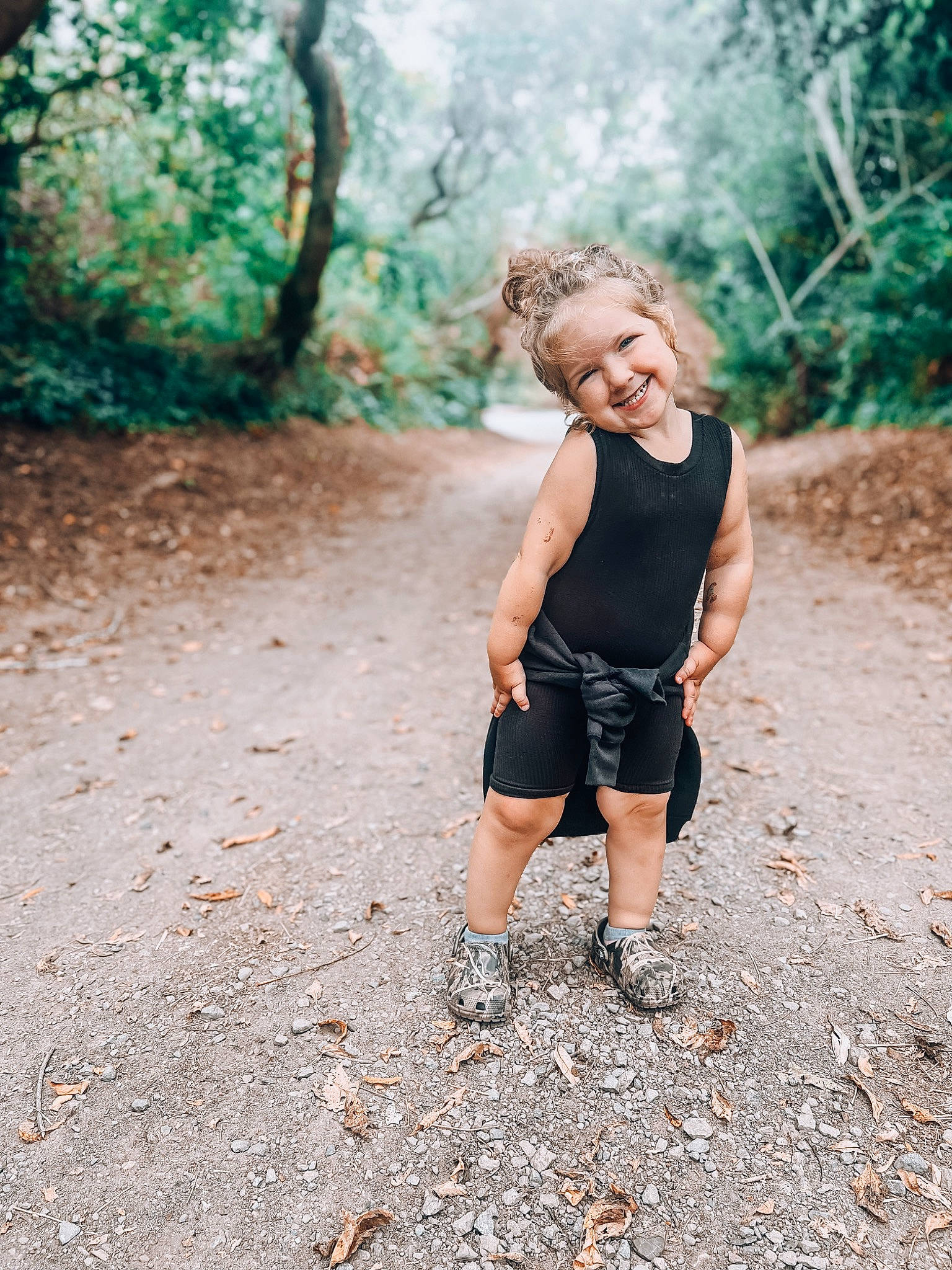 Everly joined the competition — help win amazing prizes! asphalt, child, flash_photography, forest, fun, grass, happy, head, joy, leisure, people_in_nature, person, plant, recreation, shorts, smile, soil, t_shirt, toddler, tree