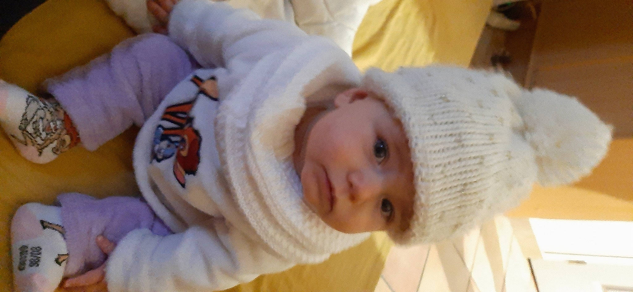 Lou-ann participe au concours pour gagner de l'argent avec cette photo : baby, baby_toddler_clothing, cheek, child, comfort, eye, eyelash, fur, happy, headwear, iris, linens, nose, person, sleeve, toddler, tree