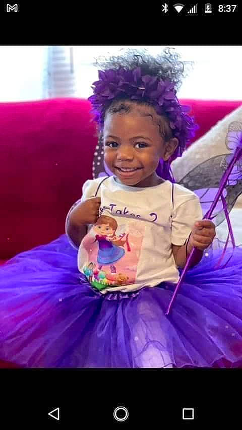 Keniyah joined the competition — help win amazing prizes! afro, child, dress, electric_blue, entertainment, event, eye, facial_expression, flash_photography, fun, happy, joy, leisure, lighting, magenta, performing_arts, person, pink, purple, smile