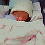 Ayannah joined the competition — help win amazing prizes! newborn, baby, blanket, hat, plush_toy, sleeping, cozy, soft, infant, cute, wrapped, car_seat, child, adorable, resting, stuffed_animal, comfort, pink, blue, peaceful