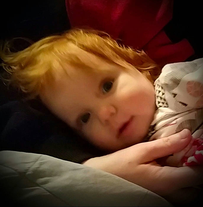 Abbigail is registered to the contest to win money with this photo: baby, beauty, bedtime, blond, cheek, child, cloud, eye, face, hand, head, lip, mouth, nap, nose, person, photography, skin, sky, sleep