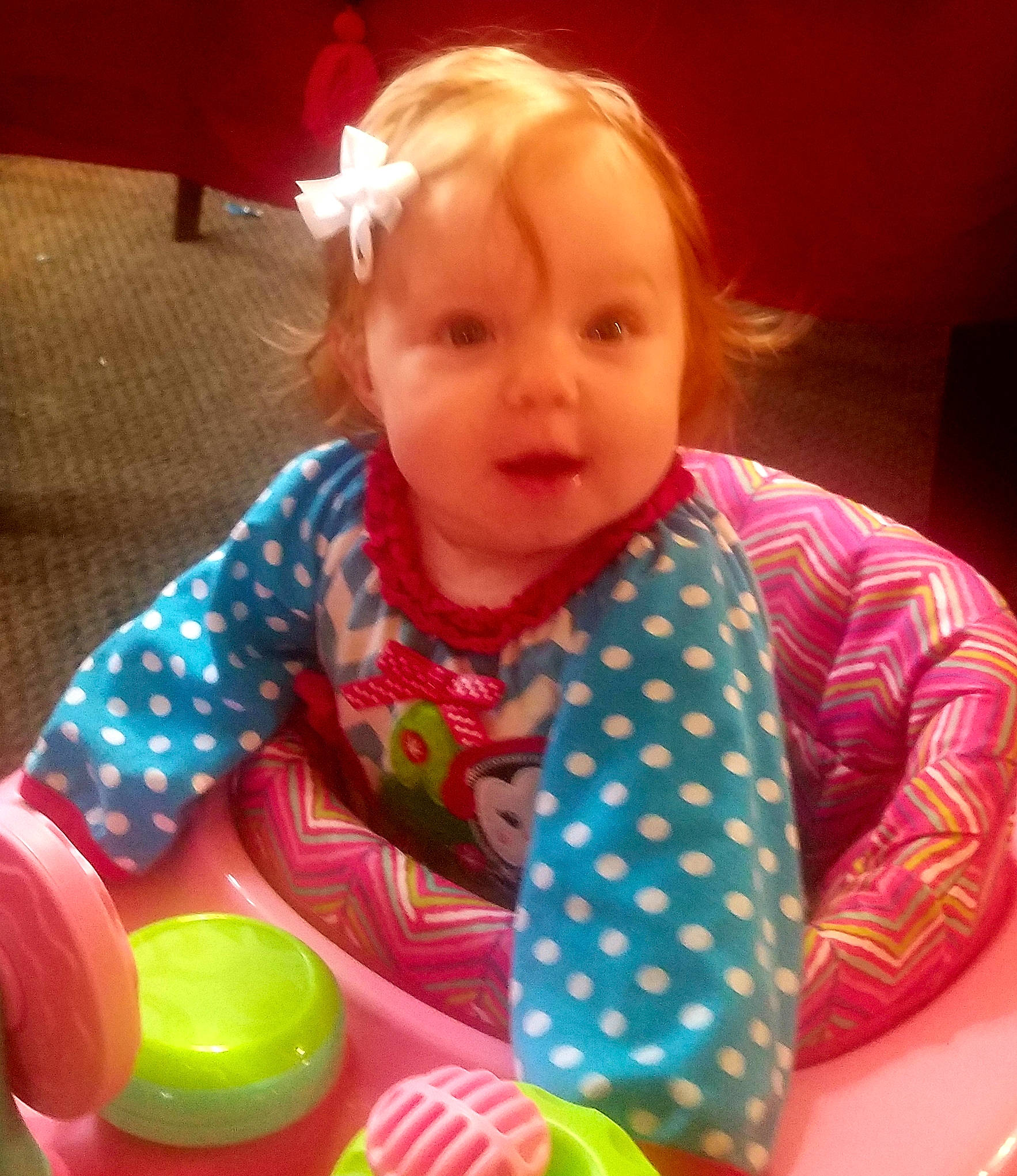 Abbigail joined the competition — help win amazing prizes! baby, baby_playing_with_toys, child, fun, person, play, skin, smile, toddler