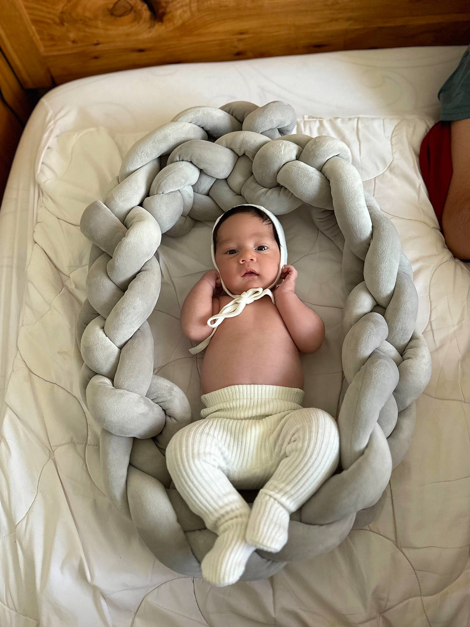 Alek is registered to the contest to win money with this photo: abdomen, baby, baby_products, baby_sleeping, baby_toddler_clothing, bed, chest, comfort, head, infant_bed, linens, mammal, mouth, person, product, stomach, textile, thigh, toddler, trunk