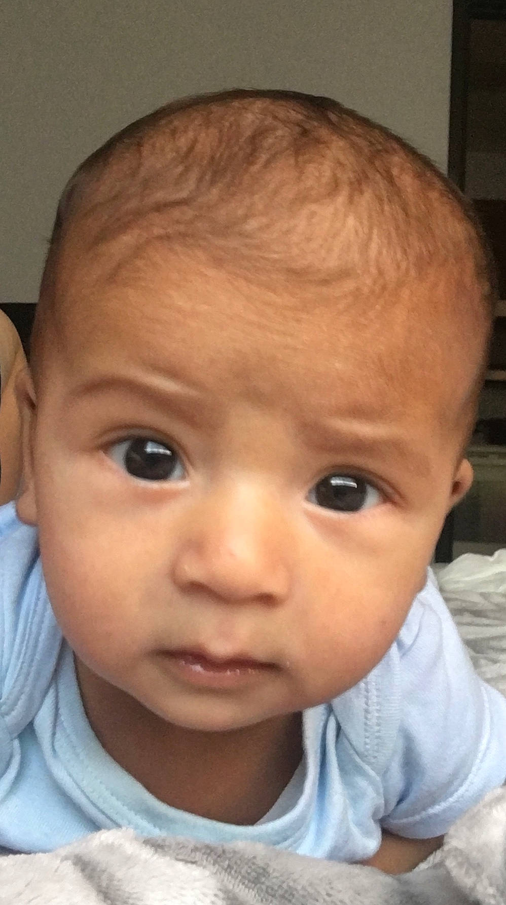 Khyri joined the competition — help win amazing prizes! baby, cheek, child, chin, close_up, ear, eye, eyebrow, face, facial_expression, forehead, hair, head, iris, lip, mouth, nose, person, skin, smile