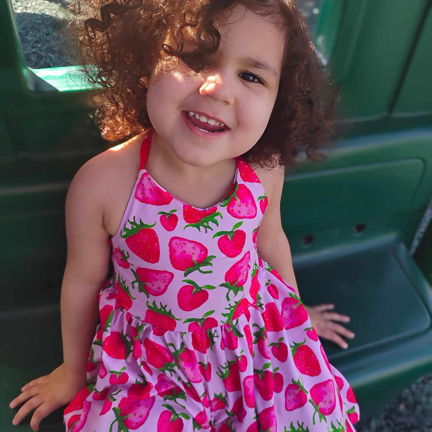 Freya joined the competition — help win amazing prizes! bodypart, child, clothing, dress, eveningdress, face, fashion, female, finger, formalwear, girl, hand, happy, head, mouth, pattern, person, photography, portrait, smile