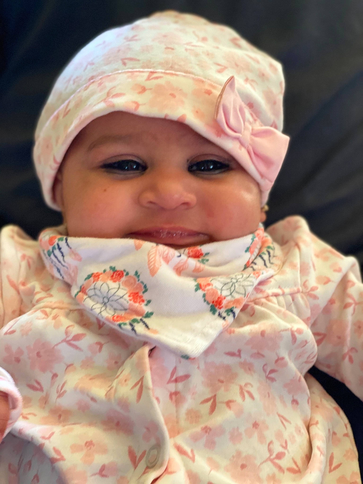 Zamirah is registered to the contest to win money with this photo: art, cheek, chin, close_up, eye, eyebrow, eyelash, forehead, happy, headwear, human_body, iris, lip, mouth, neck, nose, peach, person, pink, skin