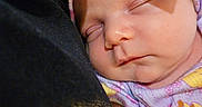 Adalyn is registered to the contest to win money with this photo: baby, sleeping, headband, infant, soft, face, clothing, peaceful, closeup, child, cute, rest, adorable, portrait, skin, young, nap, person, purple, patterned