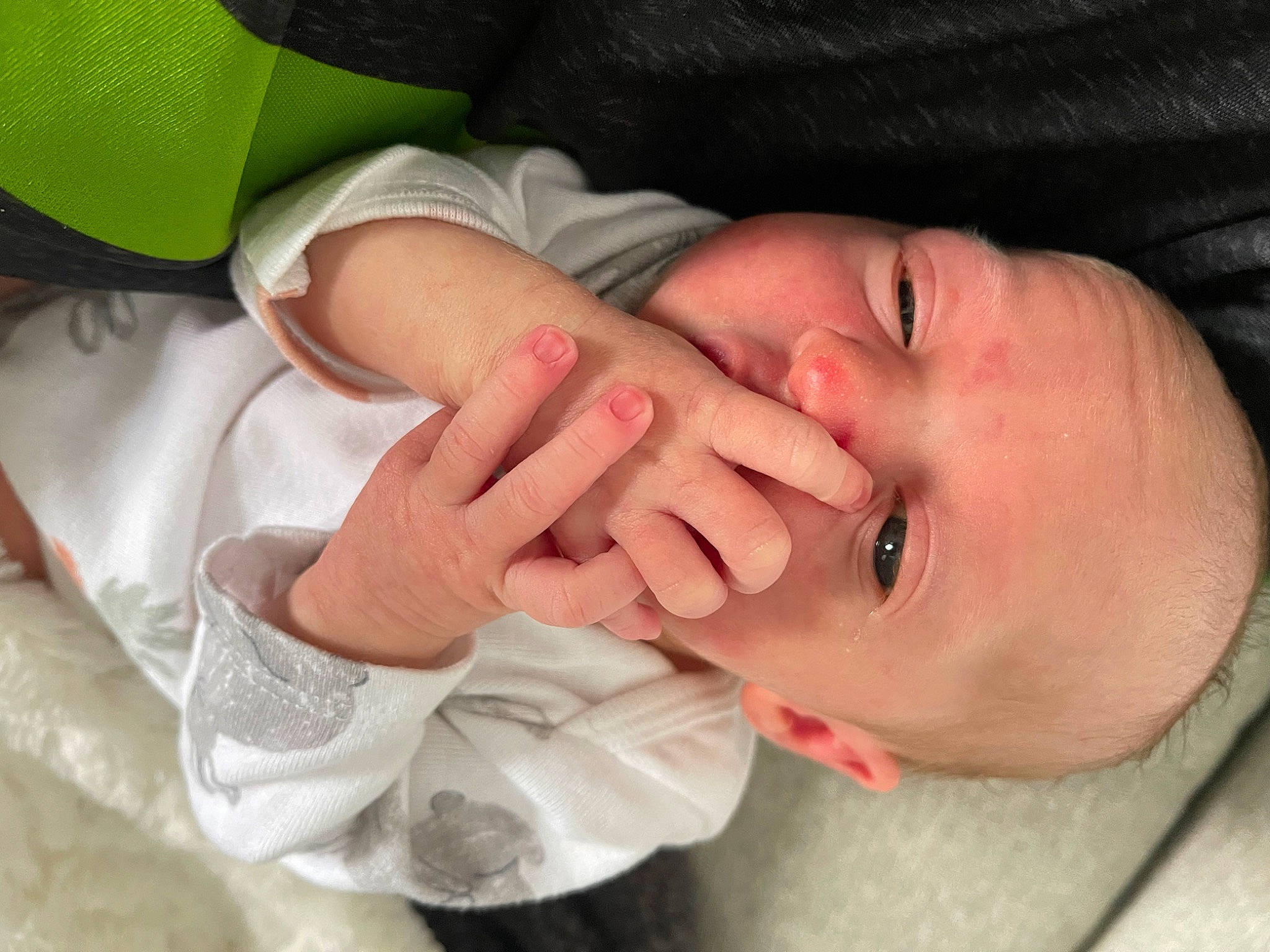Paisley joined the competition — help win amazing prizes! arm, baby, cheek, comfort, elbow, eyelash, finger, gesture, hand, happy, headgear, human_body, lip, mouth, nail, neck, nose, person, skin, sleeve