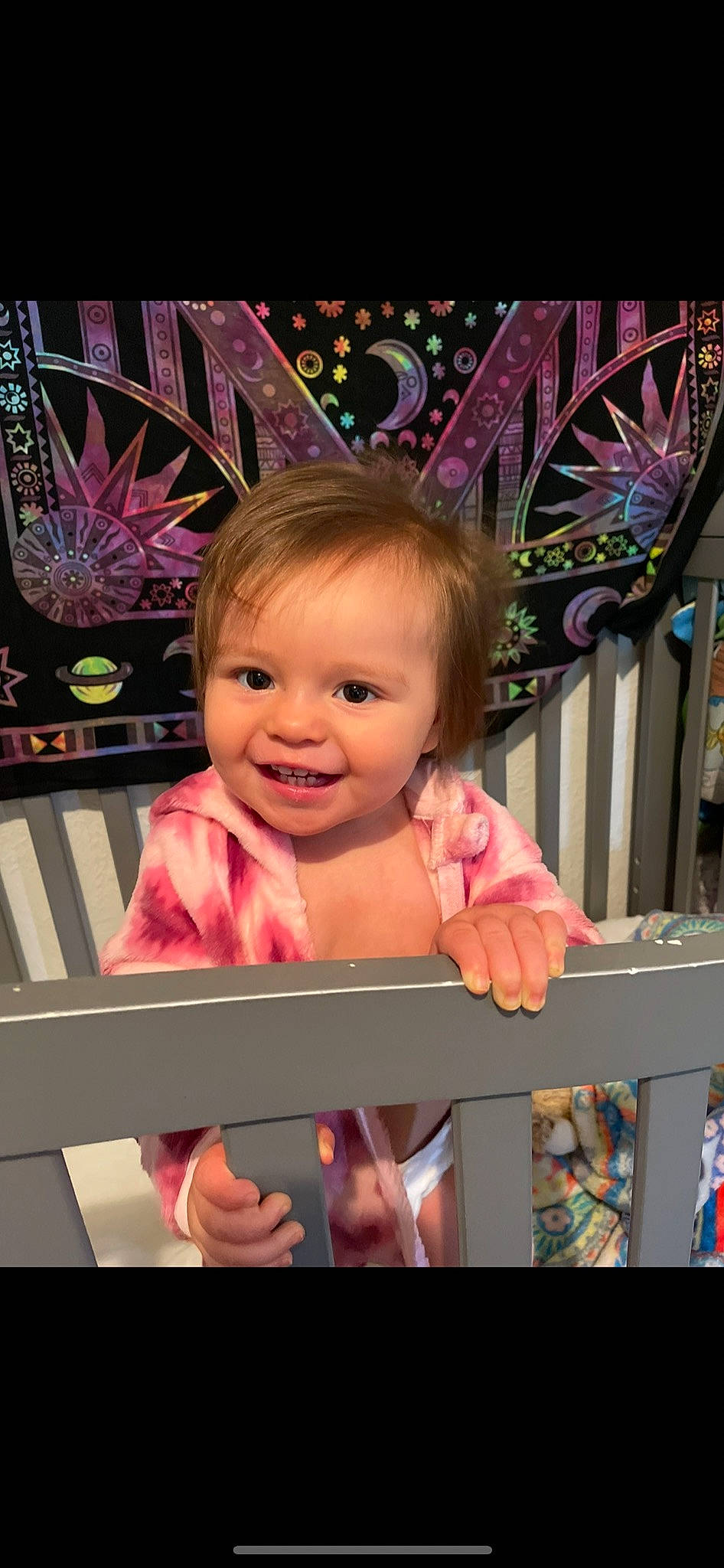 Amethyst is registered to the contest to win money with this photo: baby, cheek, child, event, eye, fun, happy, human_body, iris, joy, magenta, person, pink, play, product, purple, room, skin, smile, toddler