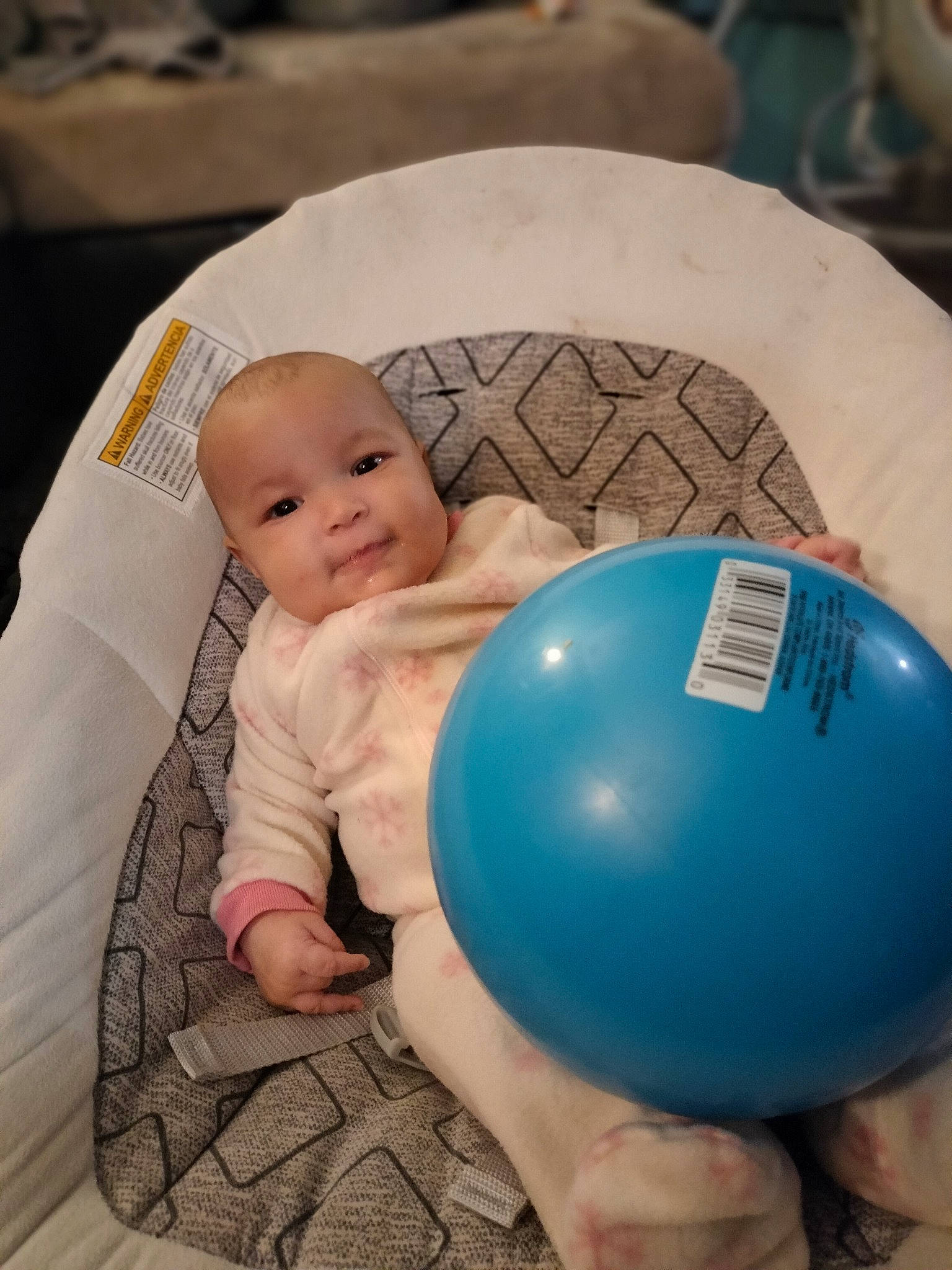 Kinsliegh joined the competition — help win amazing prizes! baby, baby_products, baby_toddler_clothing, balloon, child, circle, comfort, event, finger, fun, happy, linens, party_supply, person, play, product, sitting, smile, t_shirt, toddler