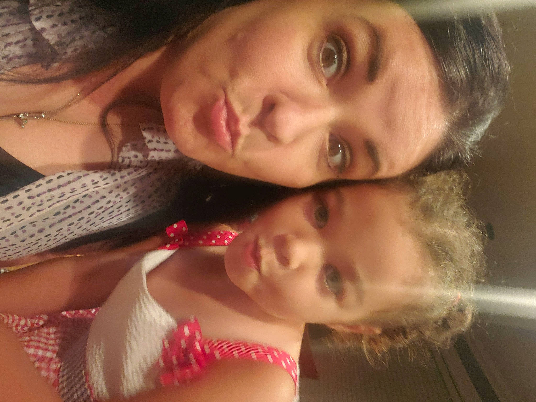 Jocelynn is registered to the contest to win money with this photo: black_hair, cheek, chin, ear, eyebrow, eyelash, flash_photography, gesture, hair, happy, human_body, interaction, iris, lip, mouth, neck, nose, organ, person, skin