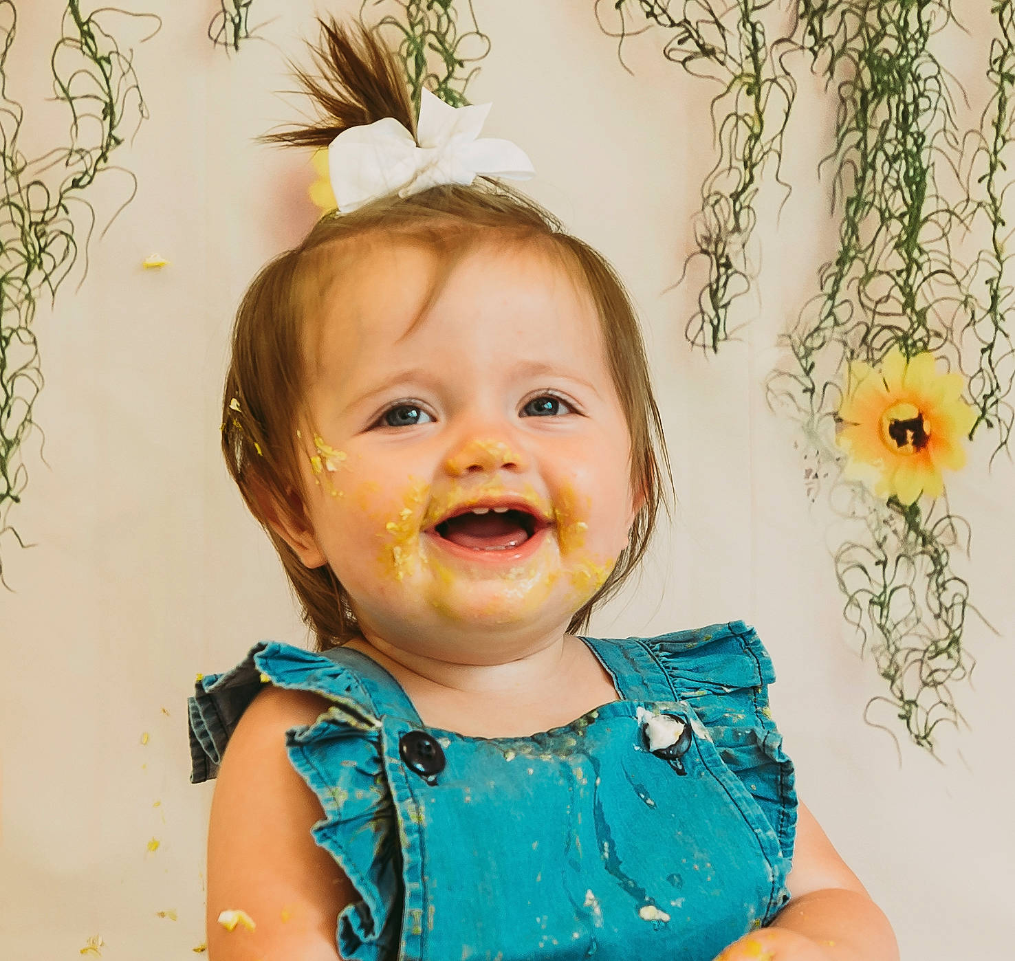 Shaelyn joined the competition — help win amazing prizes! baby, baby_toddler_clothing, cheek, child, chin, eye, eyelash, happy, headgear, iris, jewellery, joy, neck, pattern, people_in_nature, person, skin, sleeve, smile, toddler