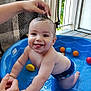 Jaythan joined the competition — help win amazing prizes! baby, blue, child, clothing, cute, fun, hand, happy, indoor, infant, person, playing, pool, skin, small, smile, summer, toy, water, wet