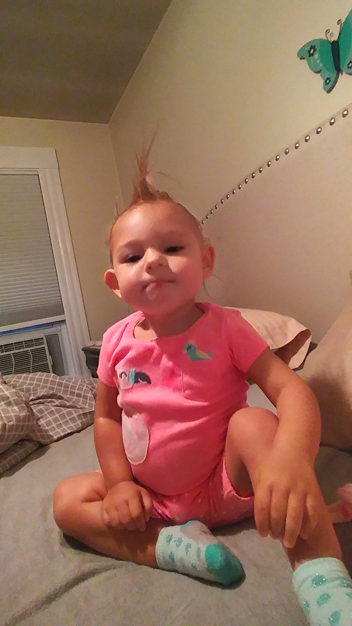 Denise joined the competition — help win amazing prizes! arm, baby, cheek, child, finger, leg, neck, person, play, sitting, skin, smile, thumb, toddler