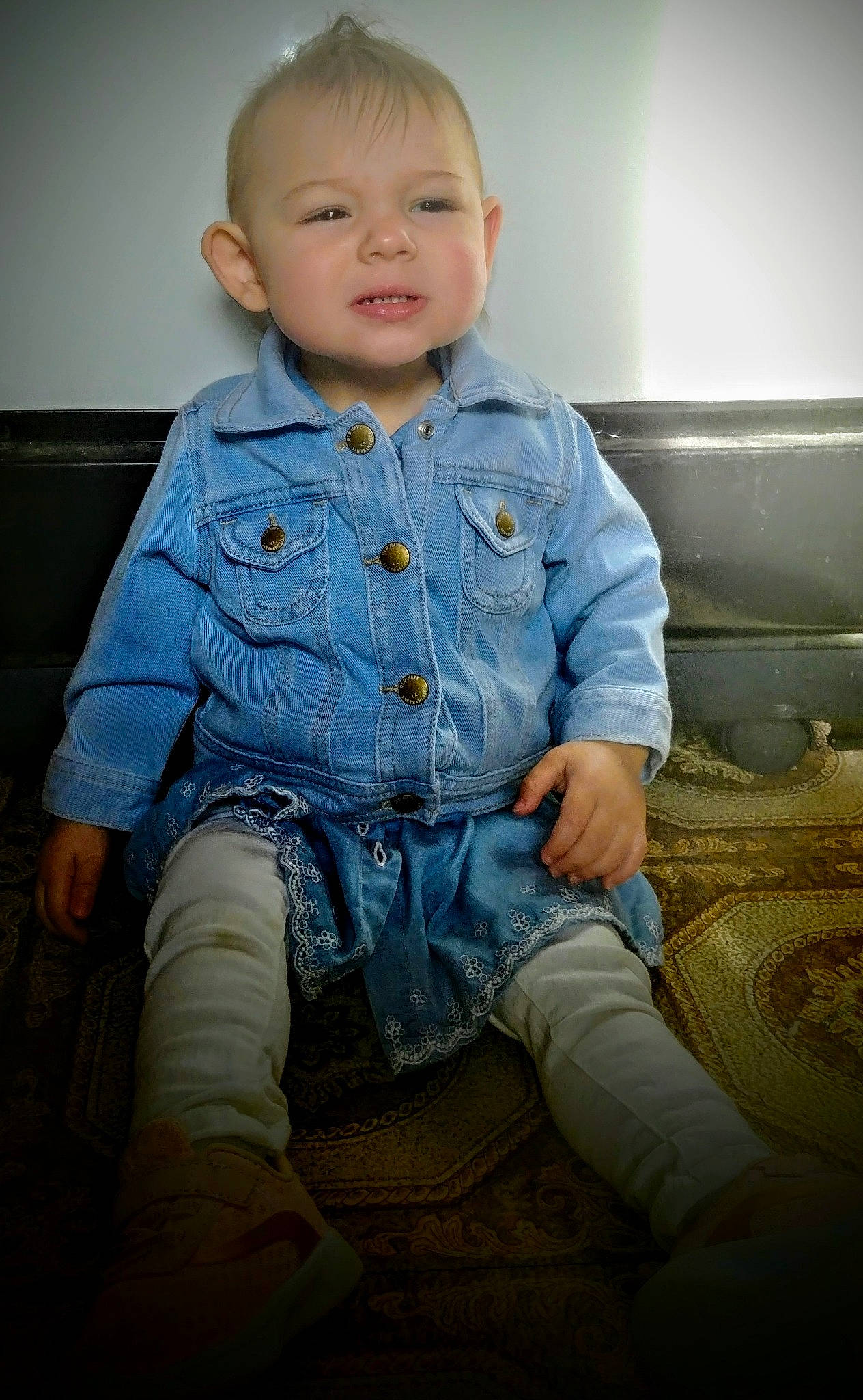 Denise is registered to the contest to win money with this photo: cheek, child, child_model, denim, jeans, male, person, portrait, portrait_photography, sitting, standing, toddler