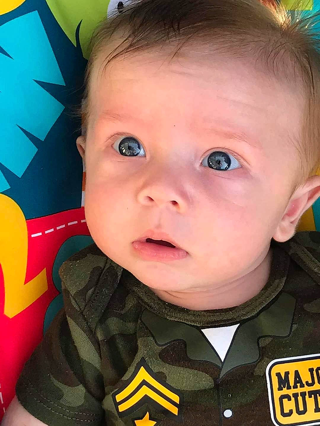 Anthoney is registered to the contest to win money with this photo: baby, cheek, child, chin, ear, eye, eyebrow, face, forehead, head, iris, lip, mouth, neck, nose, person, skin, smile, toddler