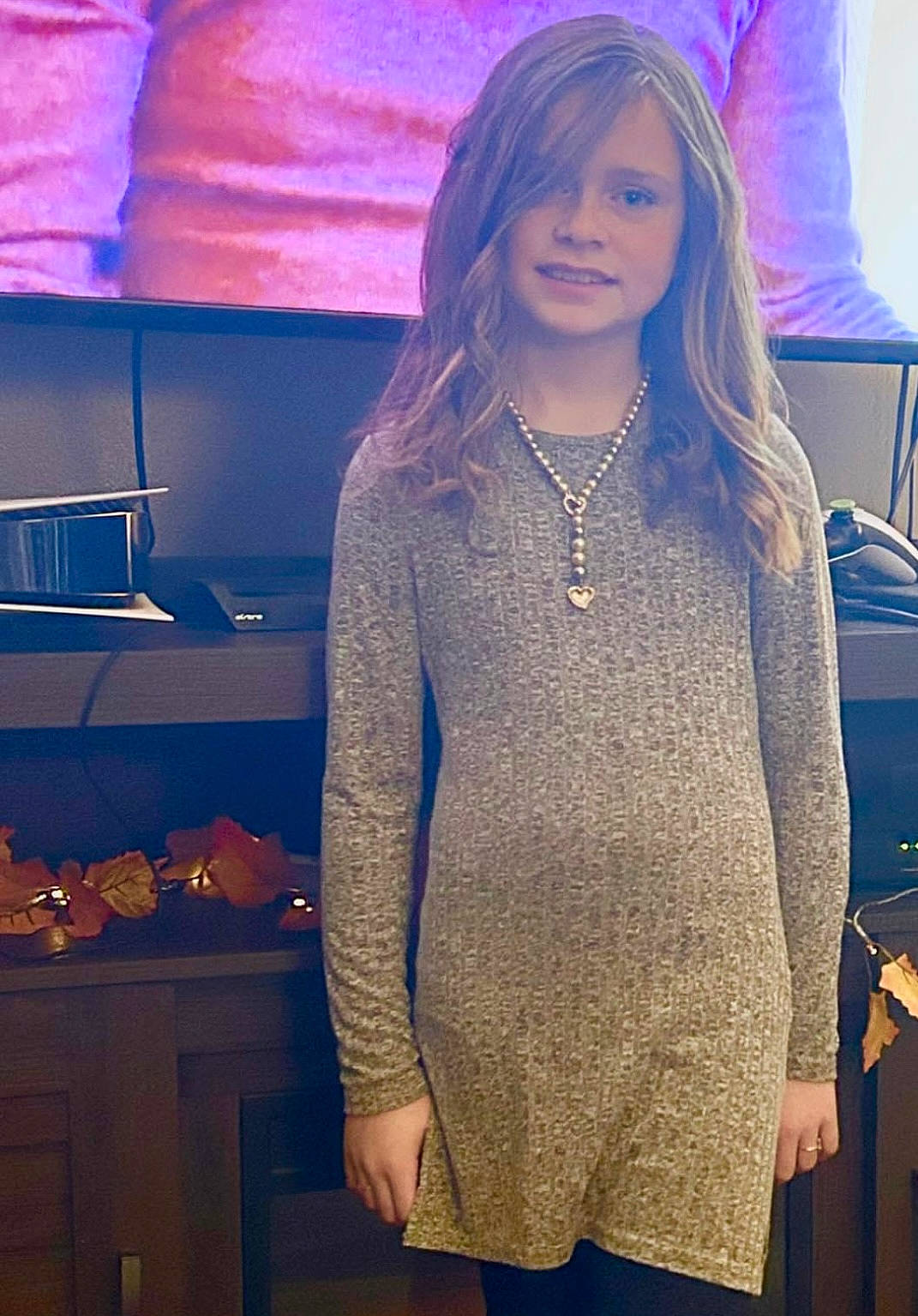 Sutton joined the competition — help win amazing prizes! blazer, blond, electric_blue, event, eyewear, fashion_design, hairstyle, human_leg, jewellery, joy, long_hair, magenta, neck, necklace, person, purple, shoulder, sleeve, sportswear, thigh