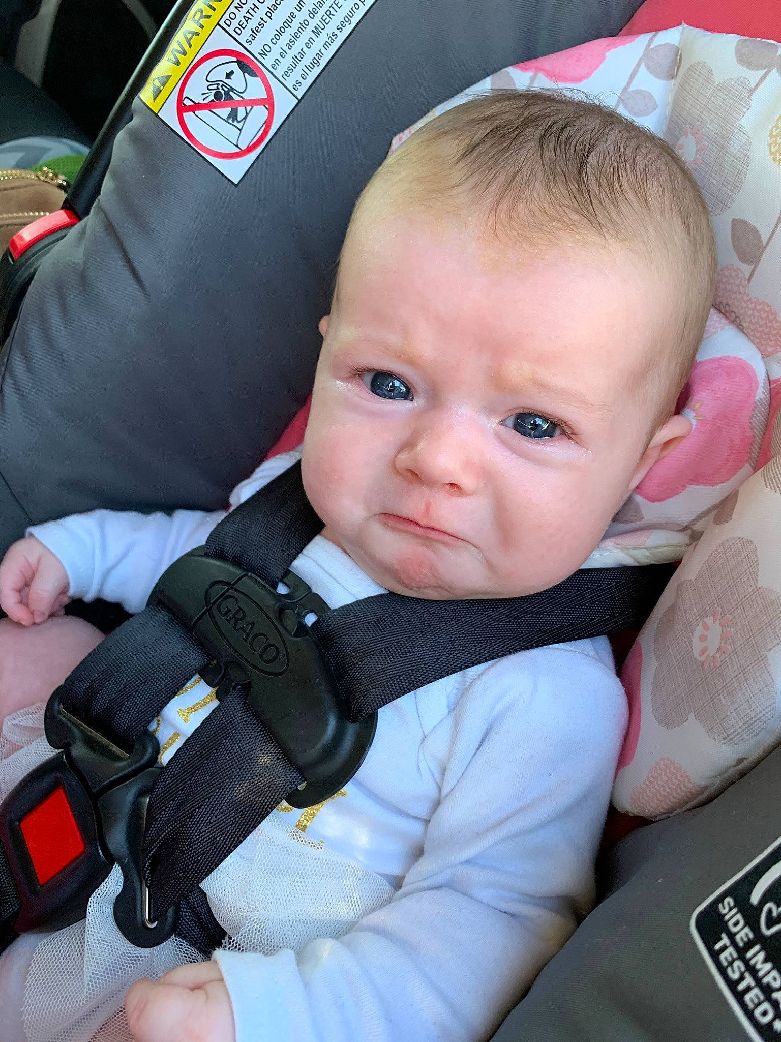 Trystan joined the competition — help win amazing prizes! baby, baby_carriage, baby_in_car_seat, baby_products, car_seat, cheek, child, head, person, product, seat_belt, skin, toddler
