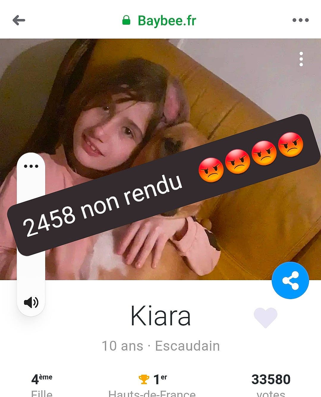 Camélia a rejoint le concours — aidez-le/la à gagner de superbes lots ! advertising, brand, child, eyelash, font, gesture, hair, hair_coloring, happy, joy, magenta, material_property, media, mouth, nail, nose, person, photo_caption, publication, recreation