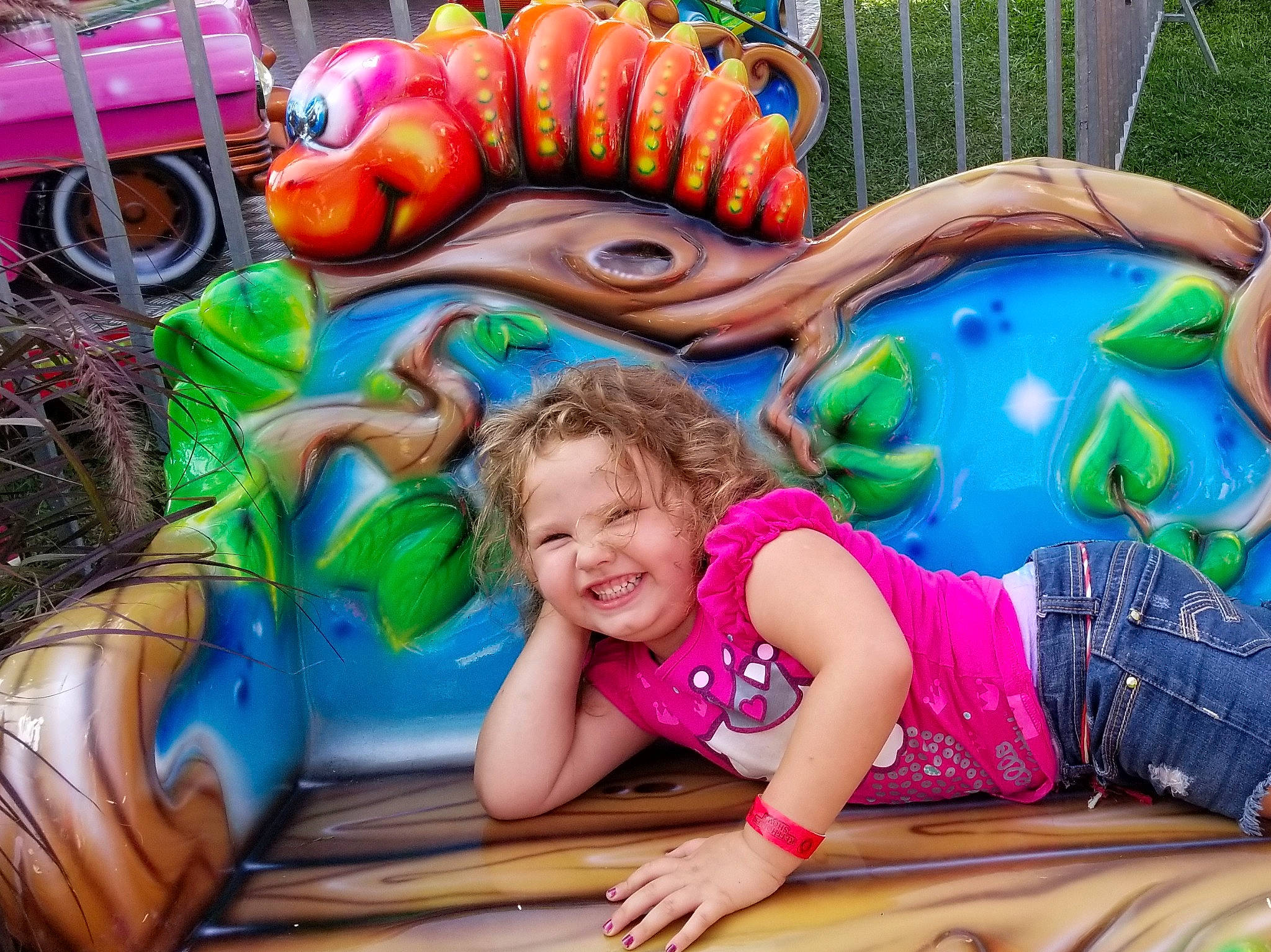 Jillian joined the competition — help win amazing prizes! amusement_park, amusement_ride, child, fun, girl, joy, leisure, outdoor_play_equipment, park, person, play, playground, playground_slide, recreation, smile, summer, toddler, toy, vacation