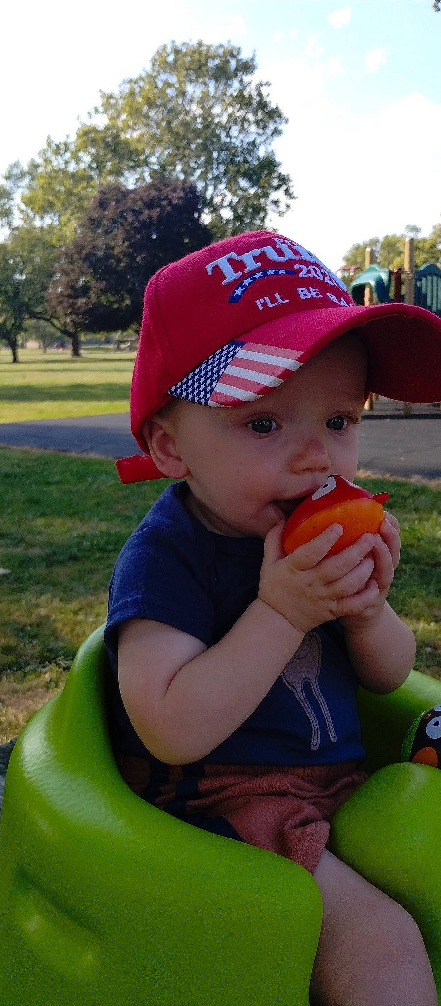 Kingston joined the competition — help win amazing prizes! baby, child, fruit, fun, grass, green, happy, headwear, leaf, leisure, lip, natural_foods, person, plant, public_space, recreation, skin, sky, summer, toddler