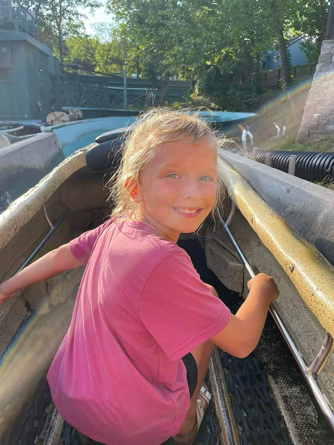 Lynnlee joined the competition — help win amazing prizes! auto_part, automotive_design, automotive_exterior, automotive_tire, automotive_wheel_system, automotive_window_part, bumper, fun, grass, happy, joy, leisure, long_hair, motor_vehicle, person, pink, recreation, smile, travel, tree