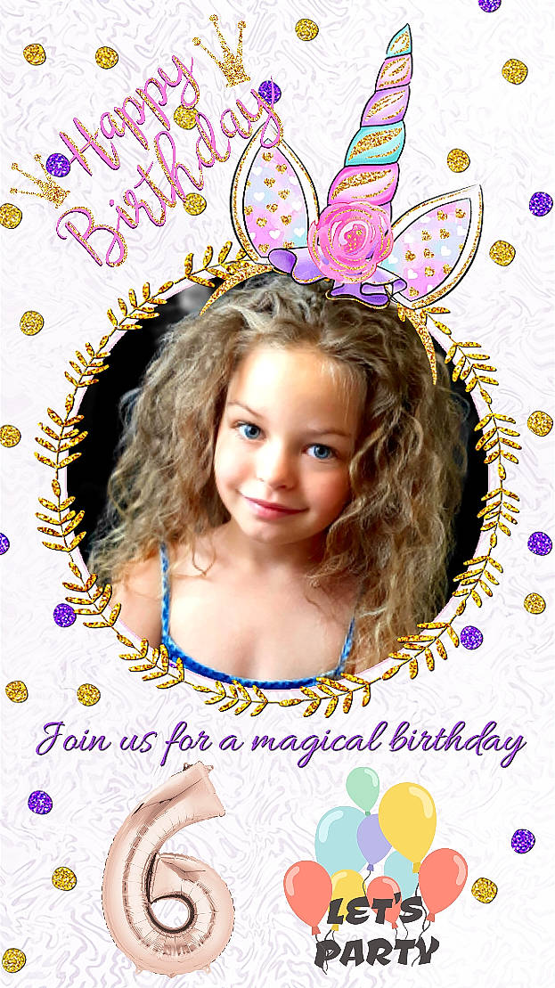 Marsela participe au concours pour gagner de l'argent avec cette photo : beauty, child, eyelash, facial_expression, fashion_accessory, font, fun, graphic_design, happy, joy, magenta, party_supply, pattern, person, petal, photograph, photomontage, pink, portrait_photography, poster