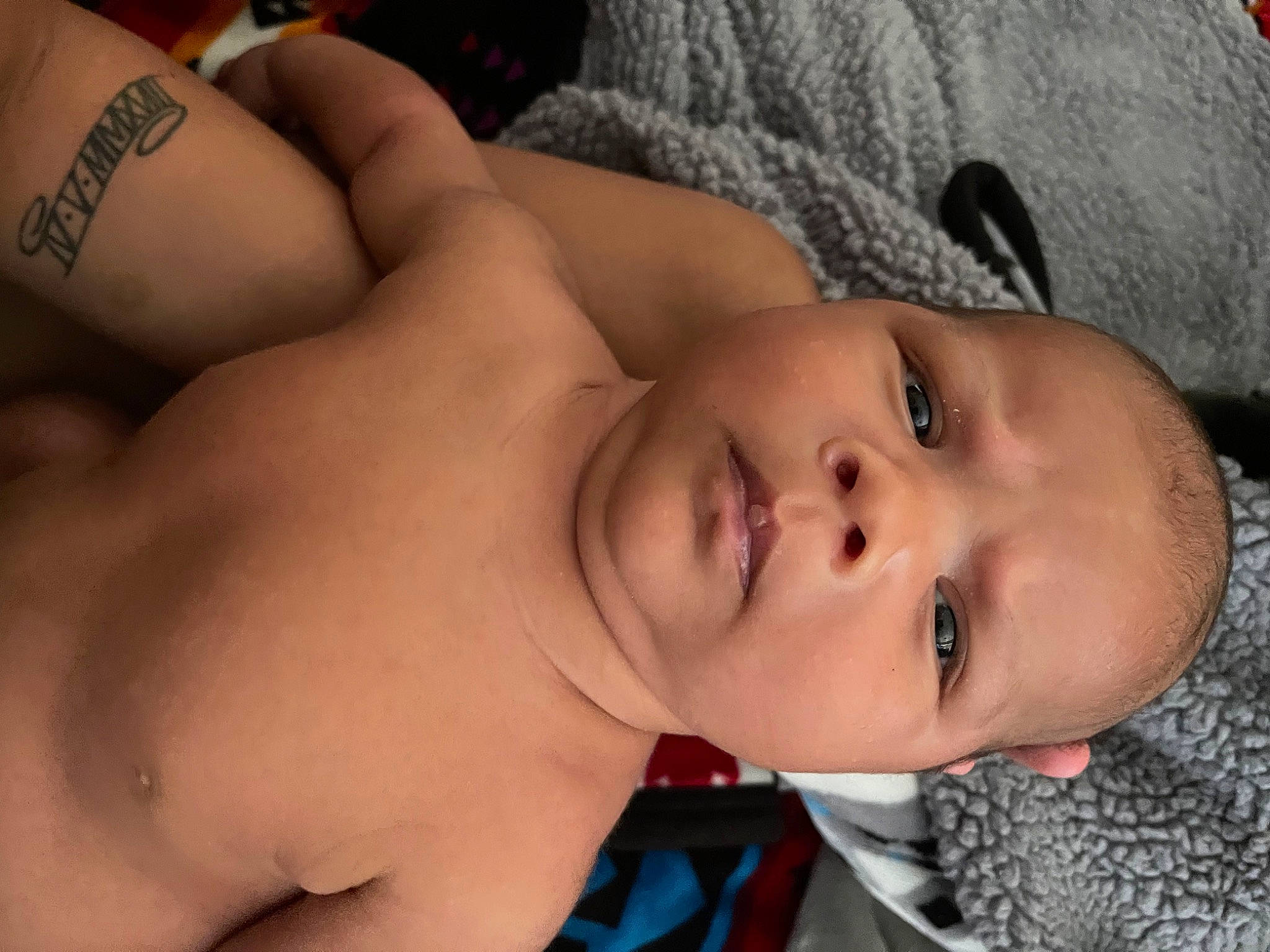 Braylon is registered to the contest to win money with this photo: abdomen, baby, cheek, chest, child, chin, comfort, eye, eyebrow, eyelash, forehead, happy, human_body, lip, mouth, muscle, nose, person, skin, toddler