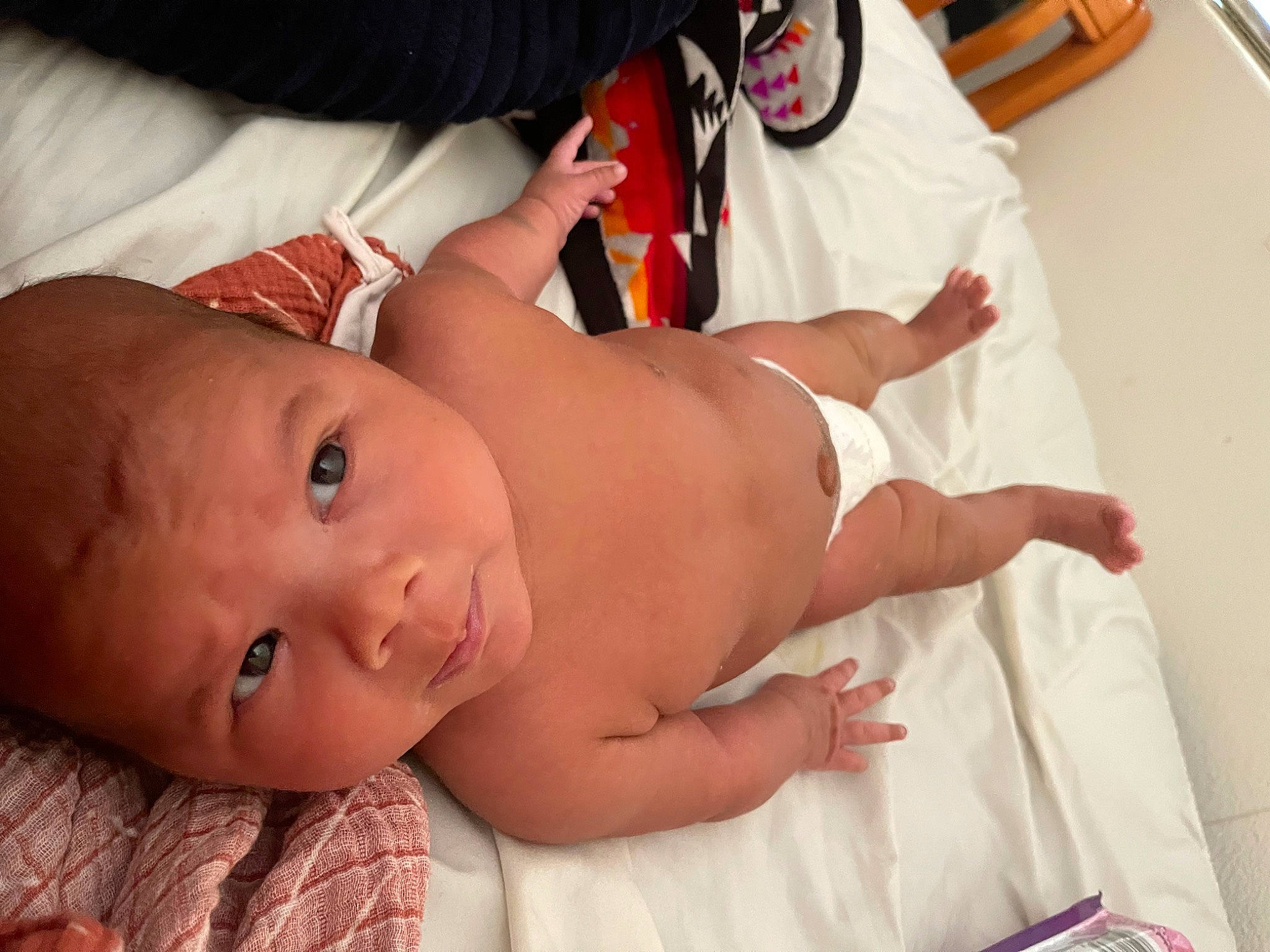 Braylon joined the competition — help win amazing prizes! abdomen, baby, baby_products, baby_toddler_clothing, cheek, chest, comfort, diaper, eye, finger, hand, human_body, mouth, nose, person, skin, stomach, thigh, thumb, toddler