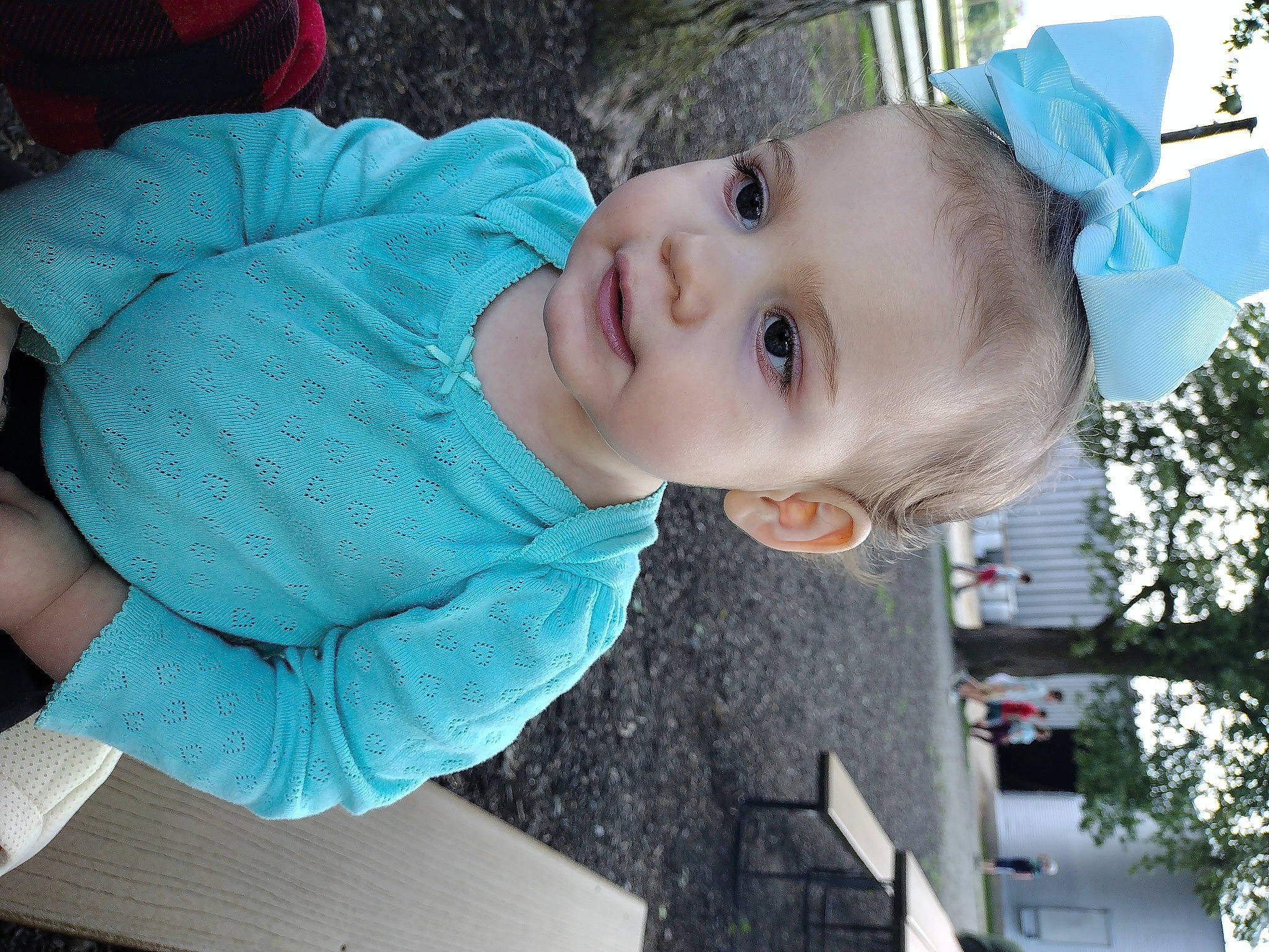 Dakota joined the competition — help win amazing prizes! baby, baby_products, baby_toddler_clothing, cheek, child, electric_blue, fun, grass, happy, leisure, person, plant, smile, toddler, tree, vacation, window