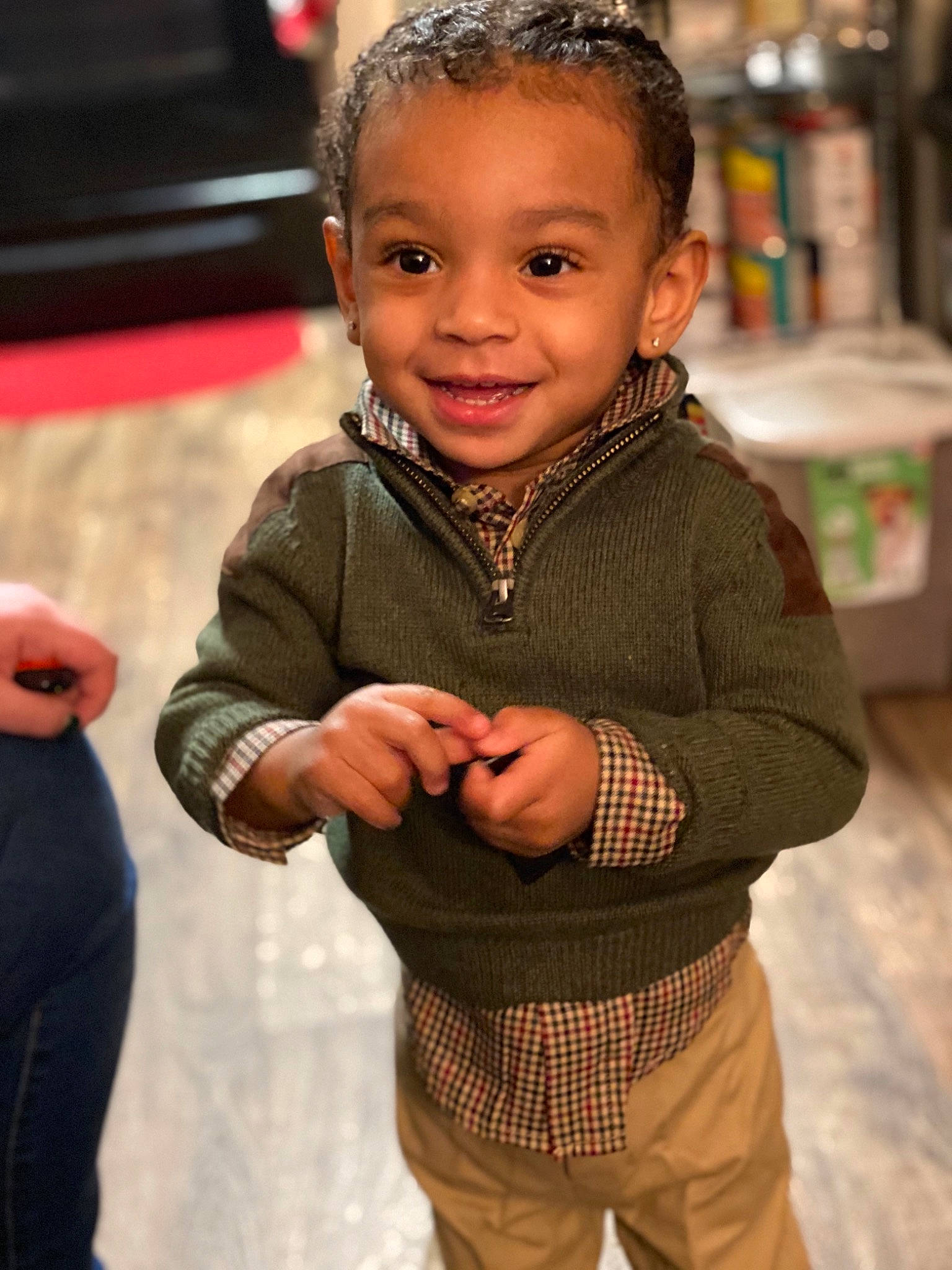 Marcello is registered to the contest to win money with this photo: baby, cheek, child, child_model, face, head, human, jacket, joy, outerwear, people, person, skin, smile, toddler