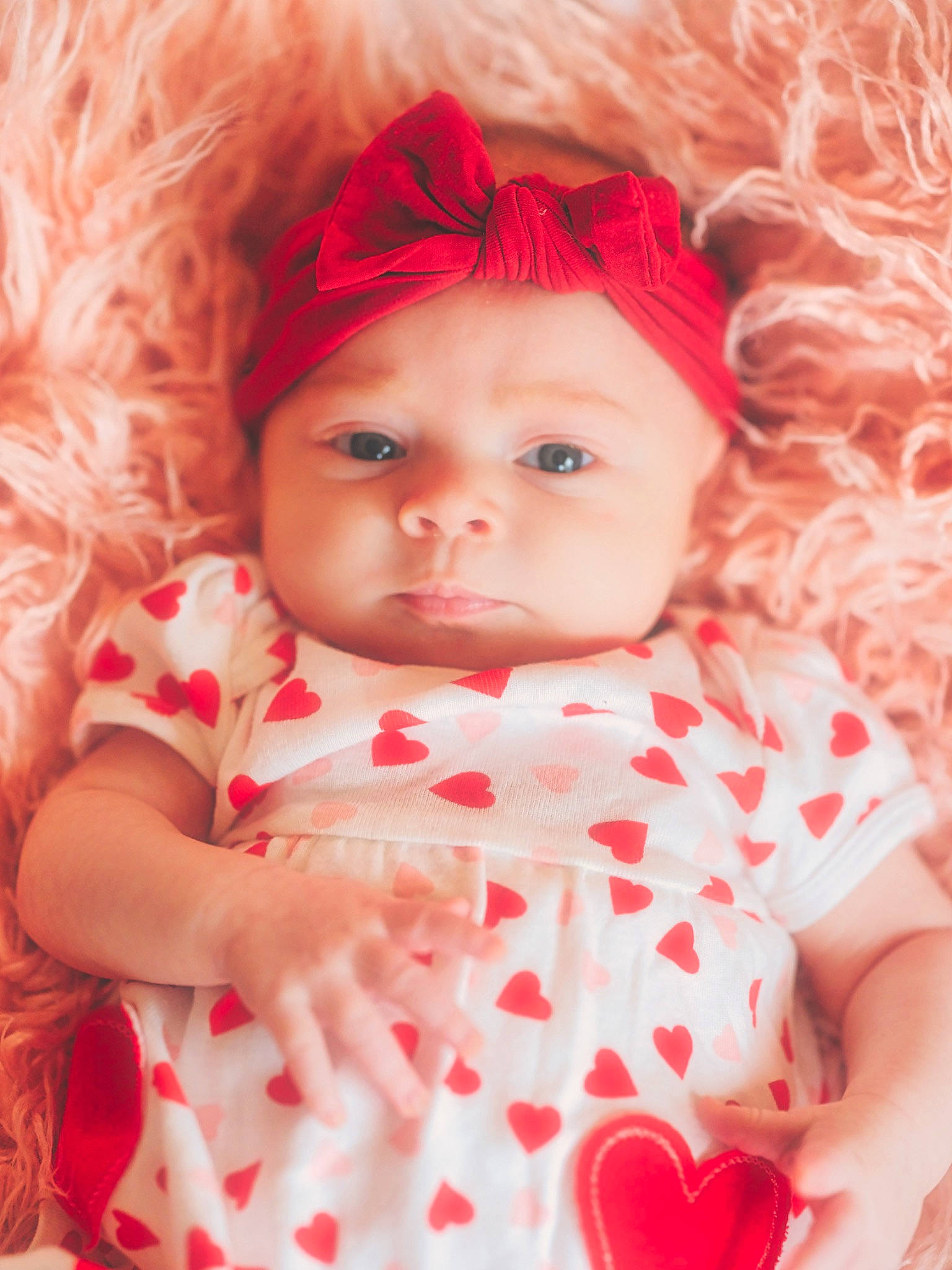Lakelynn joined the competition — help win amazing prizes! baby, baby_toddler_clothing, beauty, cheek, child, clothing, collar, comfort, face, facial_expression, head, headwear, lip, pattern, person, pink, plaid, red, skin, sleeve