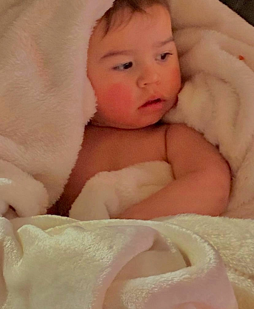 Kingston joined the competition — help win amazing prizes! baby, baby_sleeping, baby_toddler_clothing, cheek, chest, child, chin, comfort, eye, eyelash, finger, fur, headgear, linens, lip, person, pink, skin, stomach, toddler