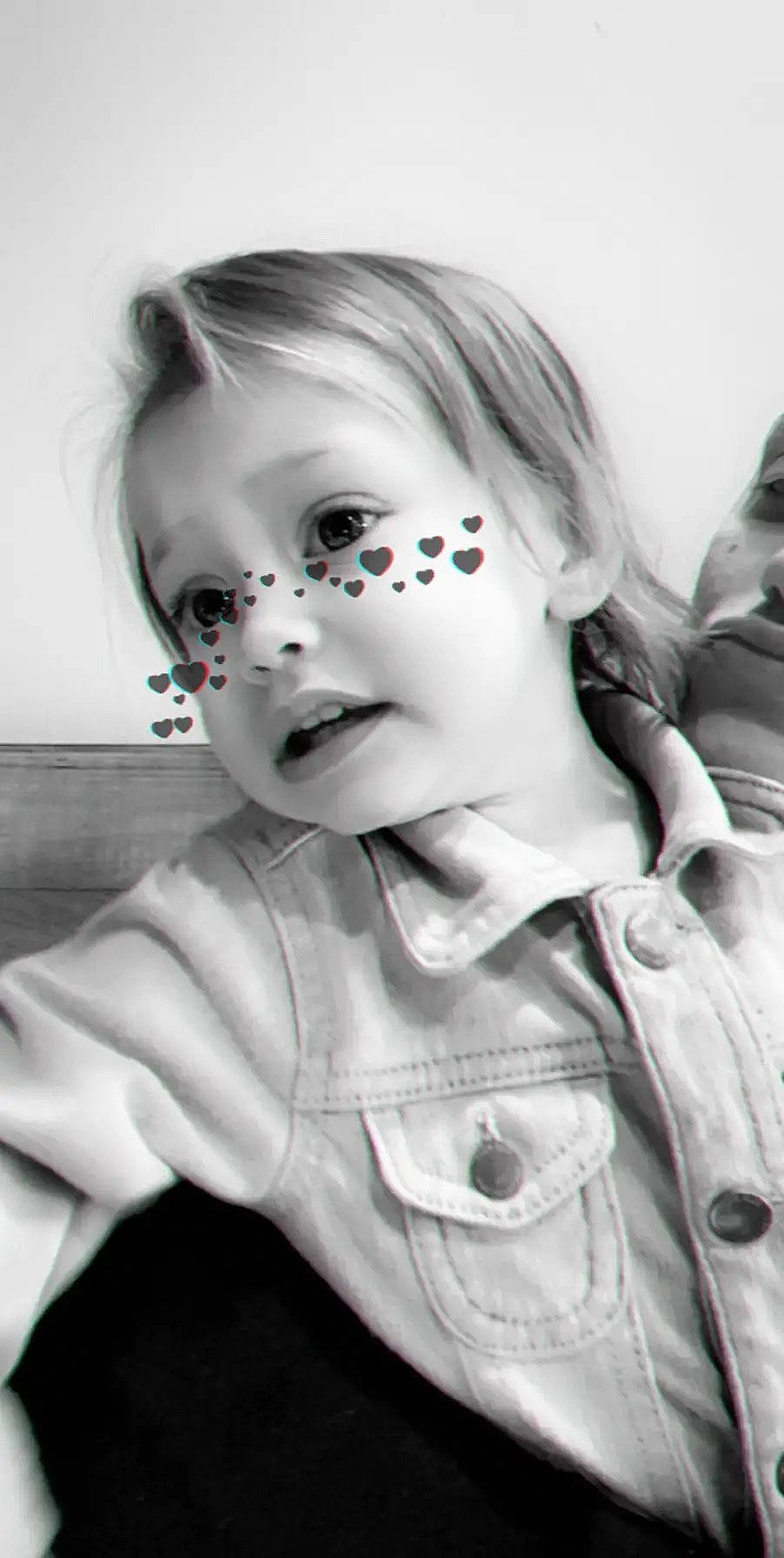 Aurora is registered to the contest to win money with this photo: baby, black_and_white, cheek, child, colorfulness, eye, face, head, iris, lip, monochrome, monochrome_photography, mouth, nose, person, photography, portrait, portrait_photography, skin, toddler