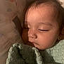 Gardenia joined the competition — help win amazing prizes! baby, sleeping, blanket, face, closeup, child, infant, cozy, soft_lighting, bow, hair_accessory, peaceful, portrait, indoors, skin, head, cute, resting, toddler, warm