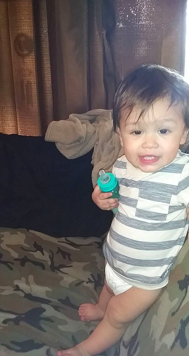 Javier joined the competition — help win amazing prizes! arm, baby, cheek, child, eye, finger, person, play, skin, smile, thumb, toddler